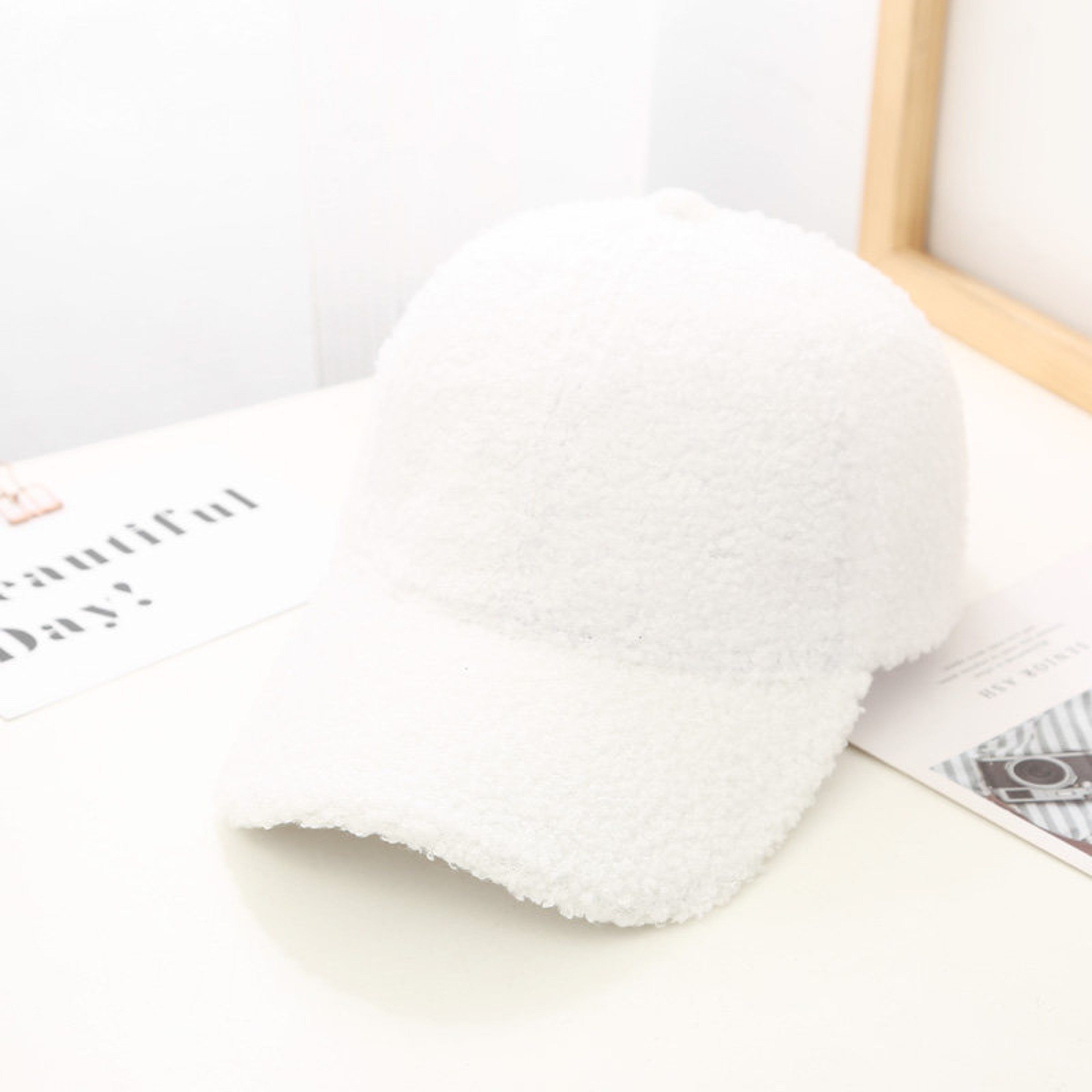 Plush Baseball Caps Spring Autumn Winter Baseball Cap Women Tide Warm Lamb Wool Hats 2
