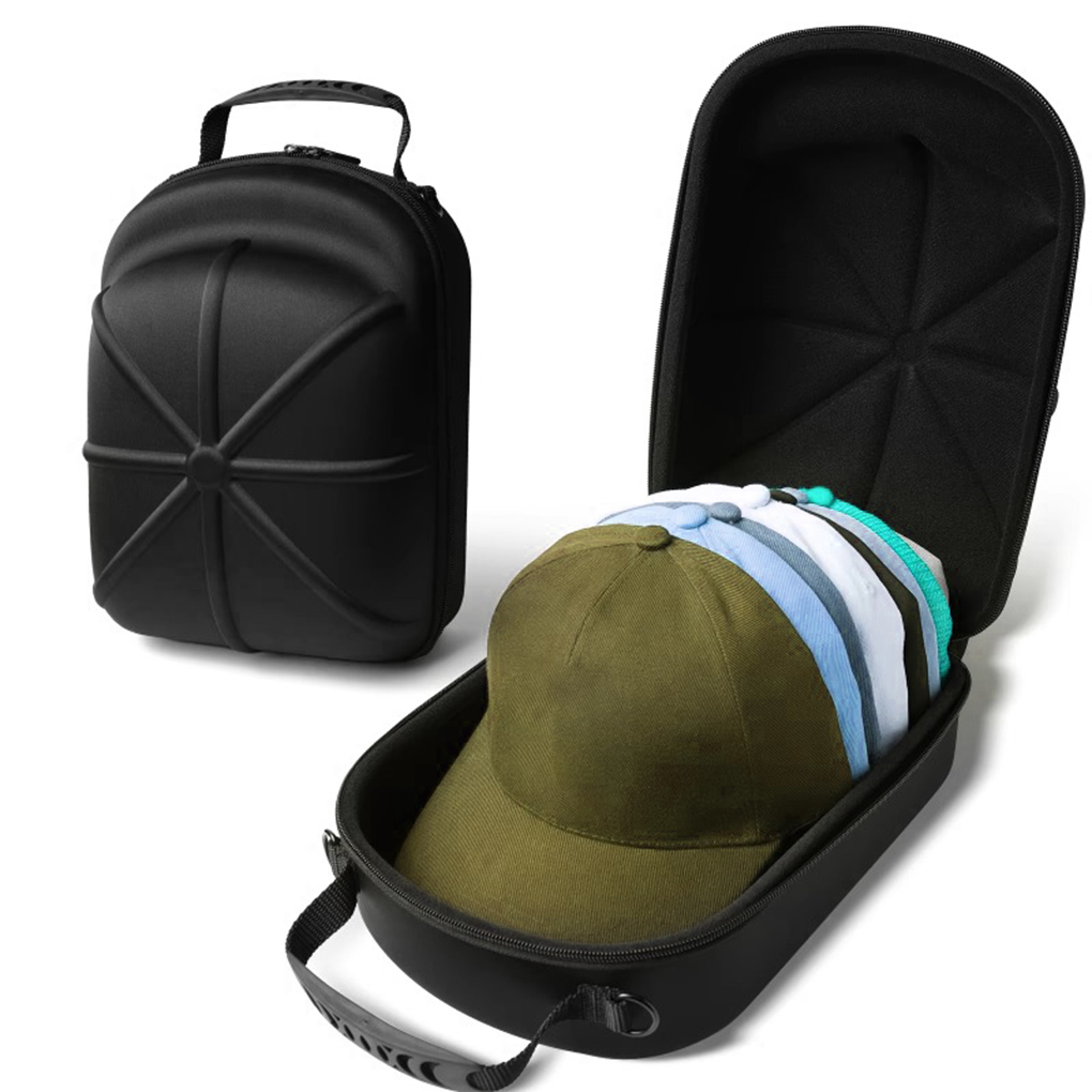 Outdoor Travel Hat Protective Box, Portable Cap Storage Carrier, Hard Shell Hat Case for Baseball Caps – view 2