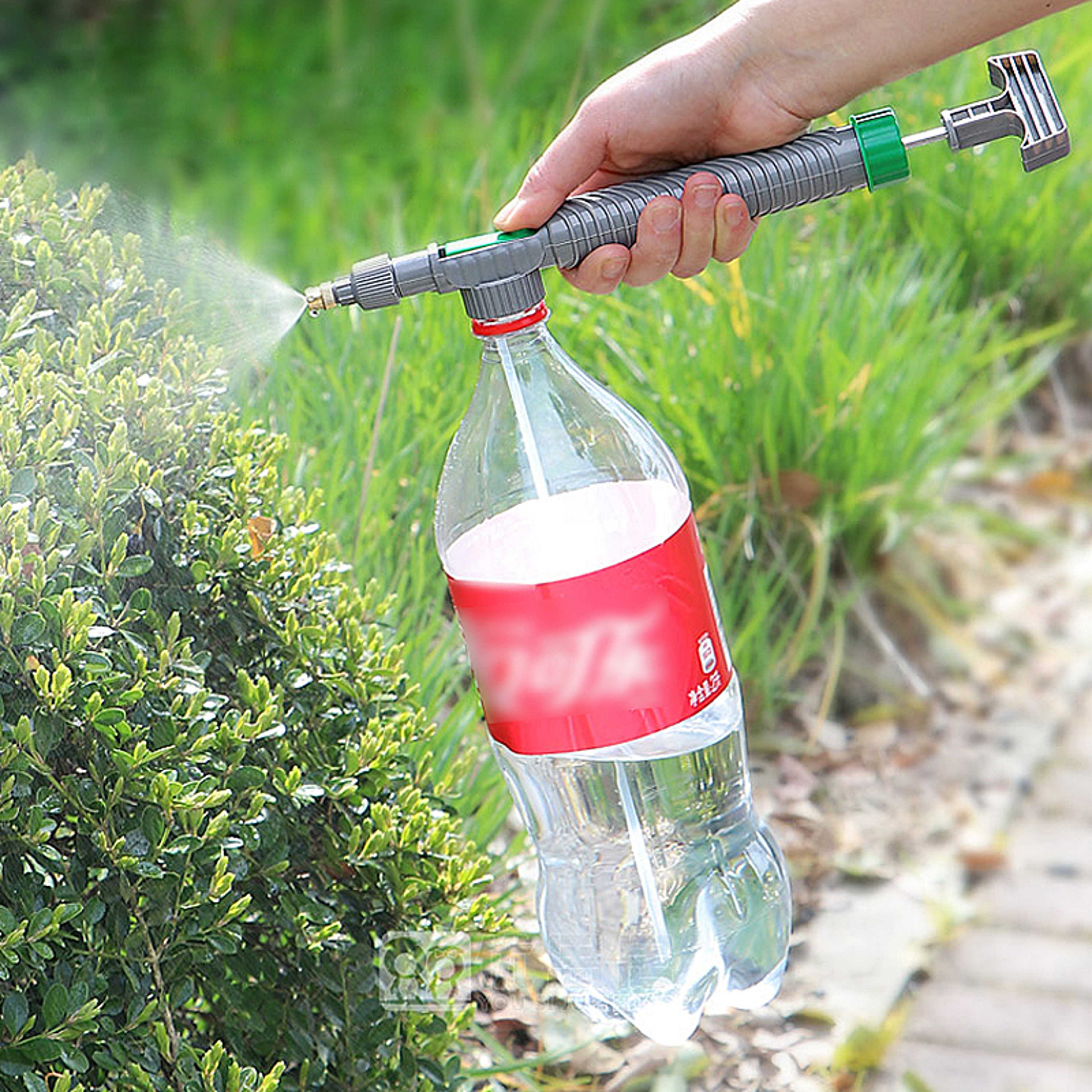 Adjustable Drink Bottle Spray Head Nozzle, High Pressure Air Pump Manual Sprayer, Agriculture Tools – view 2