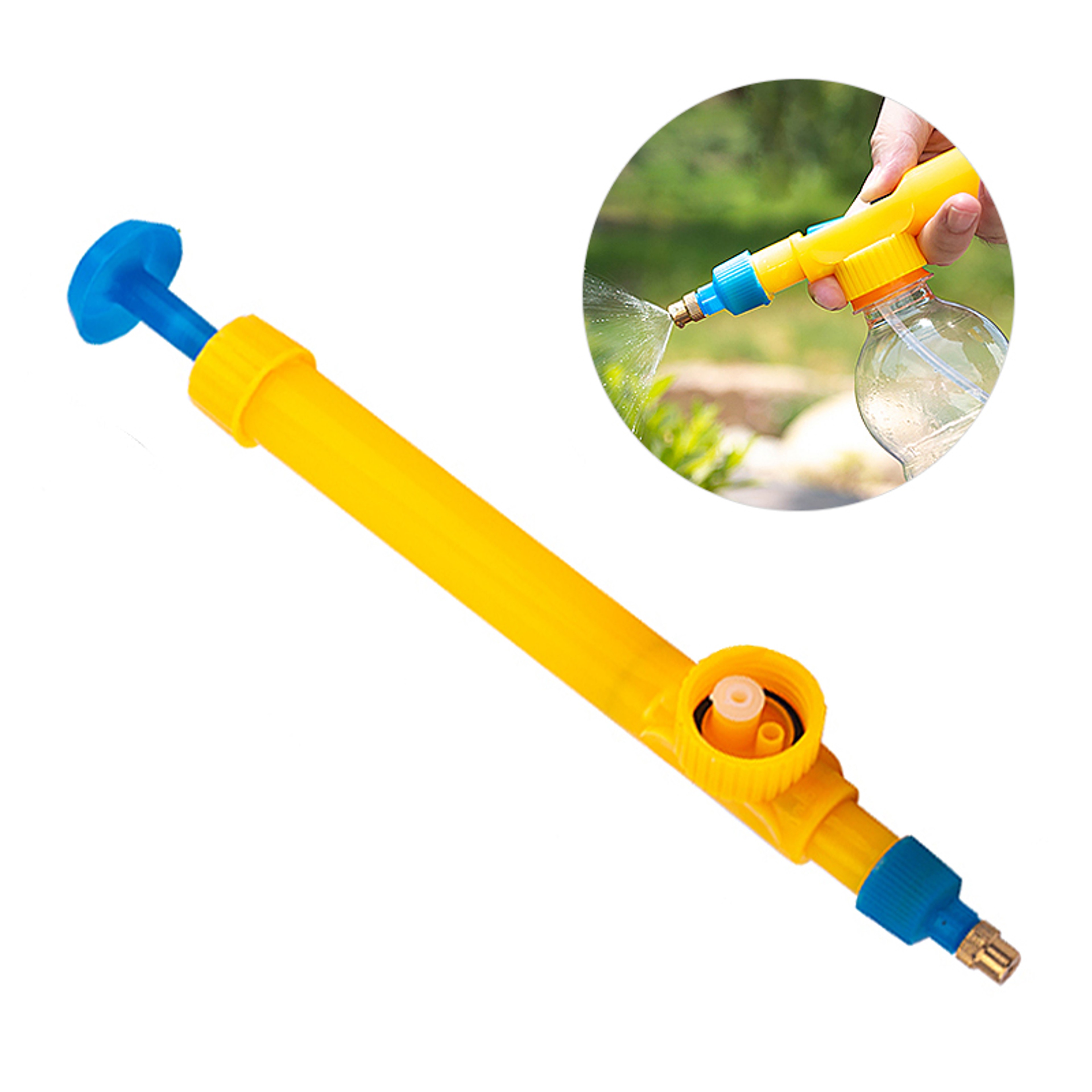 Adjustable Drink Bottle Spray Head Nozzle, High Pressure Air Pump Manual Sprayer, Agriculture Tools – view 7