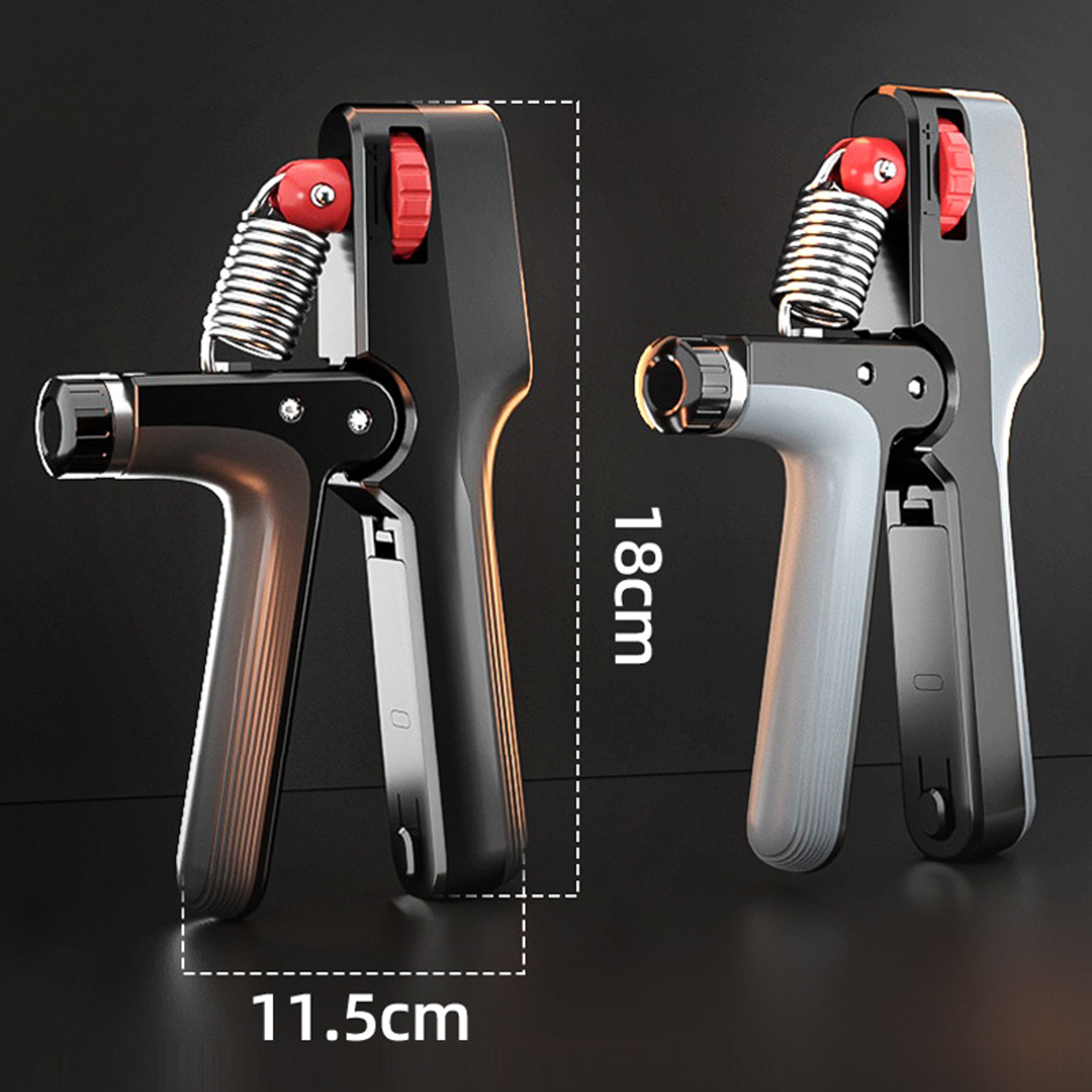 Adjustable Weight Fitness Hand Strength Trainer, Electronic Counting Grip Strength Device – view 2
