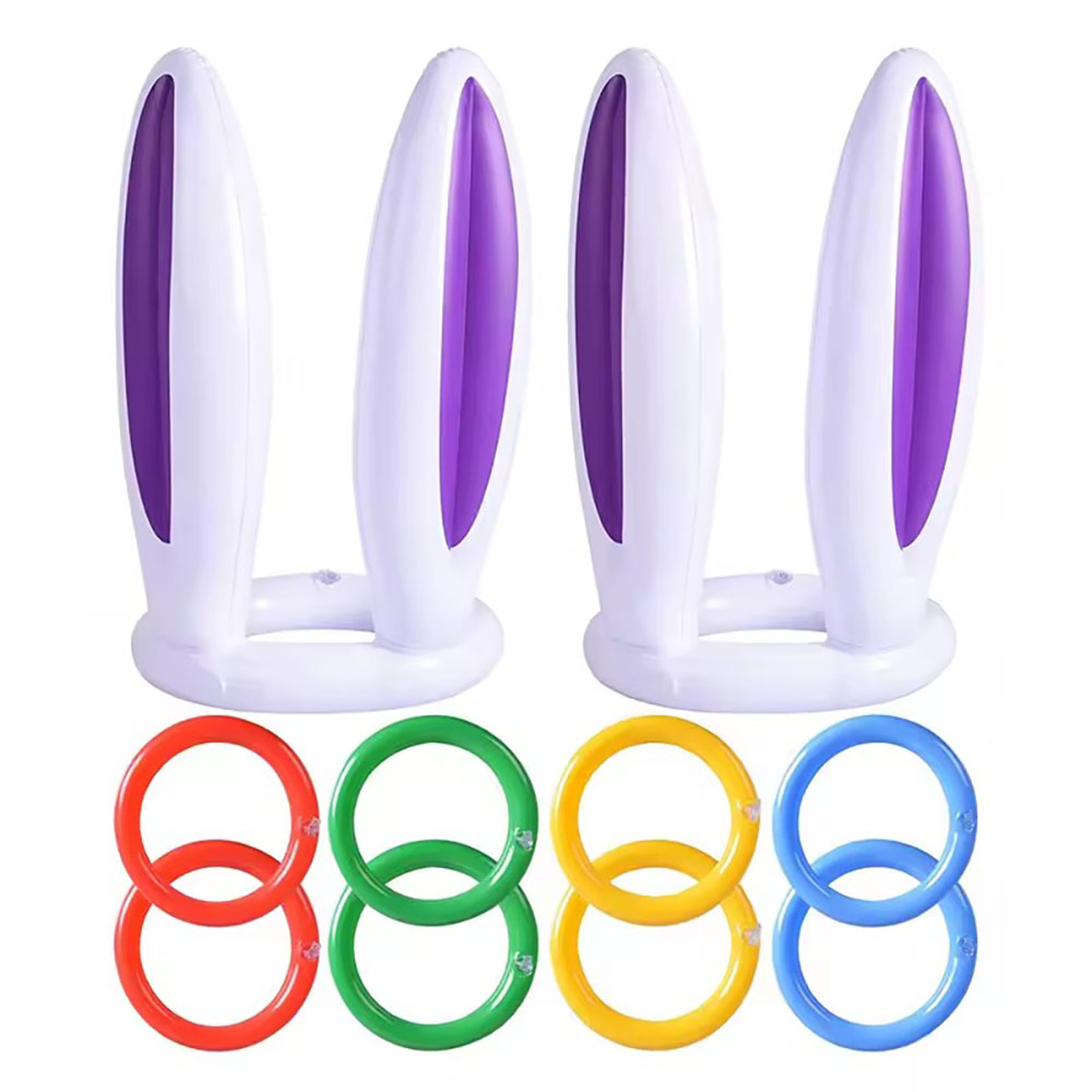 Holiday Bunny Ears Inflatable Ring Toss Activity ParentChild Interaction Toy 1