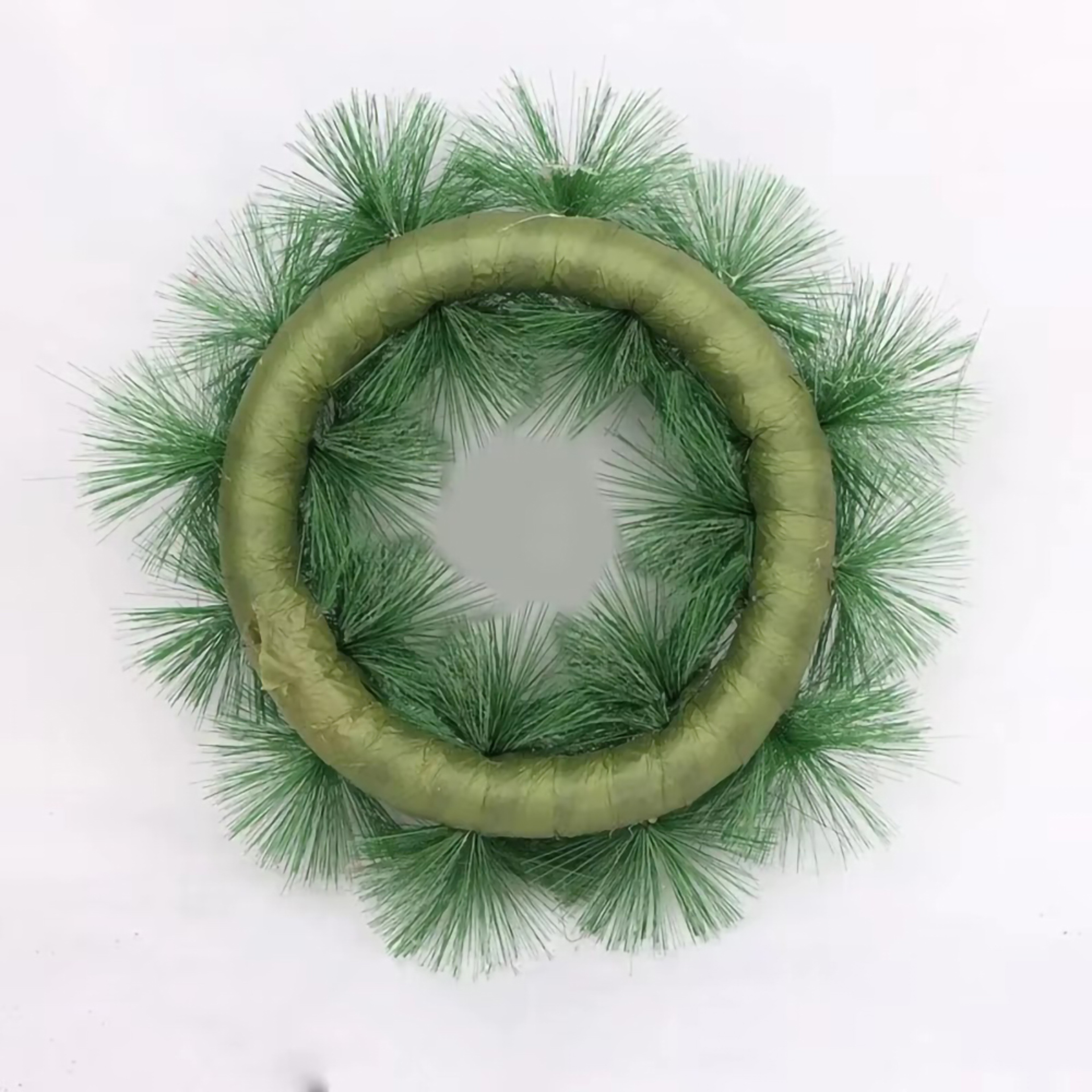 Pink Artificial Christmas Pine Wreath Pendant for Home, Party and Window Decoration – view 4