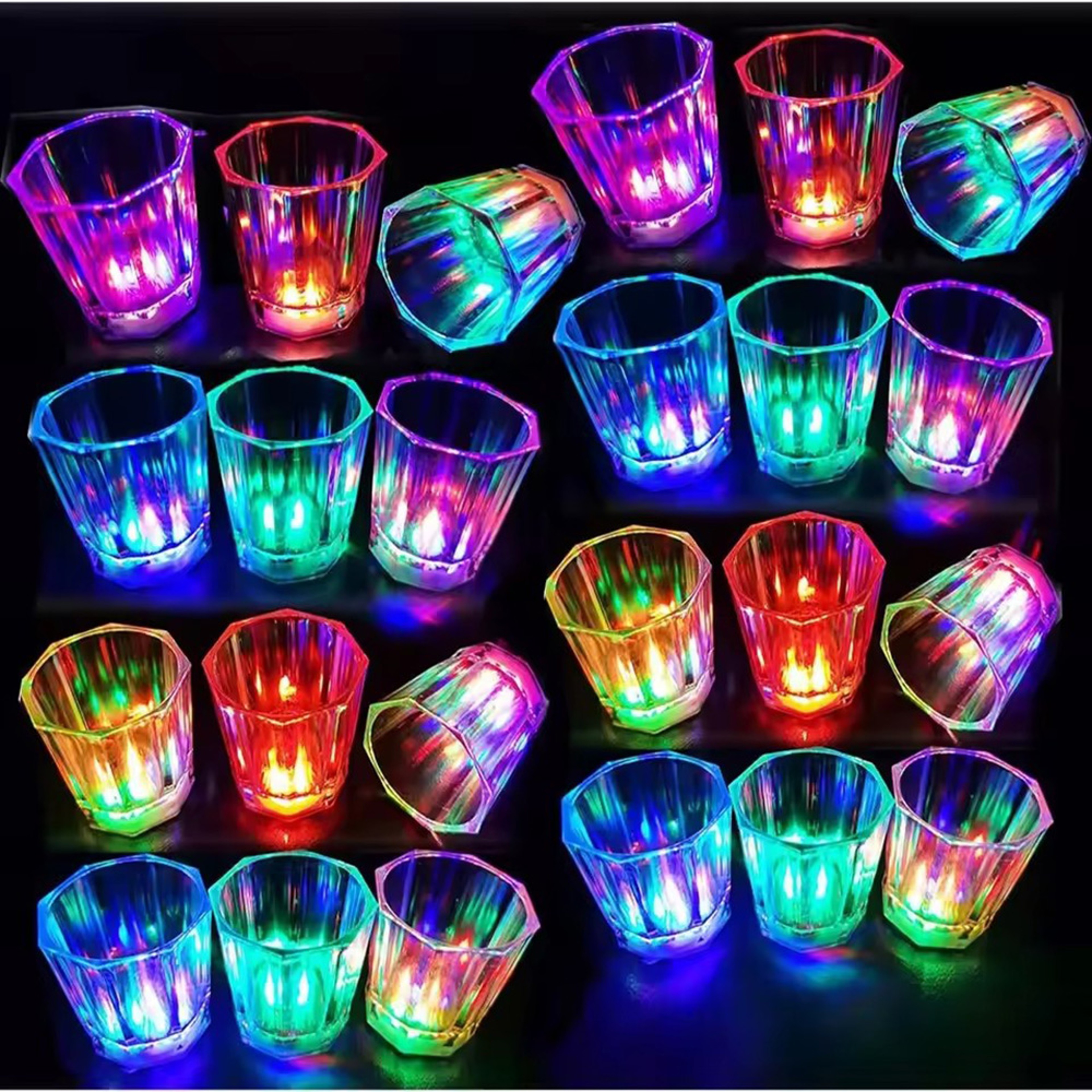 Flashing LED Plastic Drink Cup, Colorful Home Bar Beverage Mug for Parties, Whisky and Cocktail Mugs – view 5