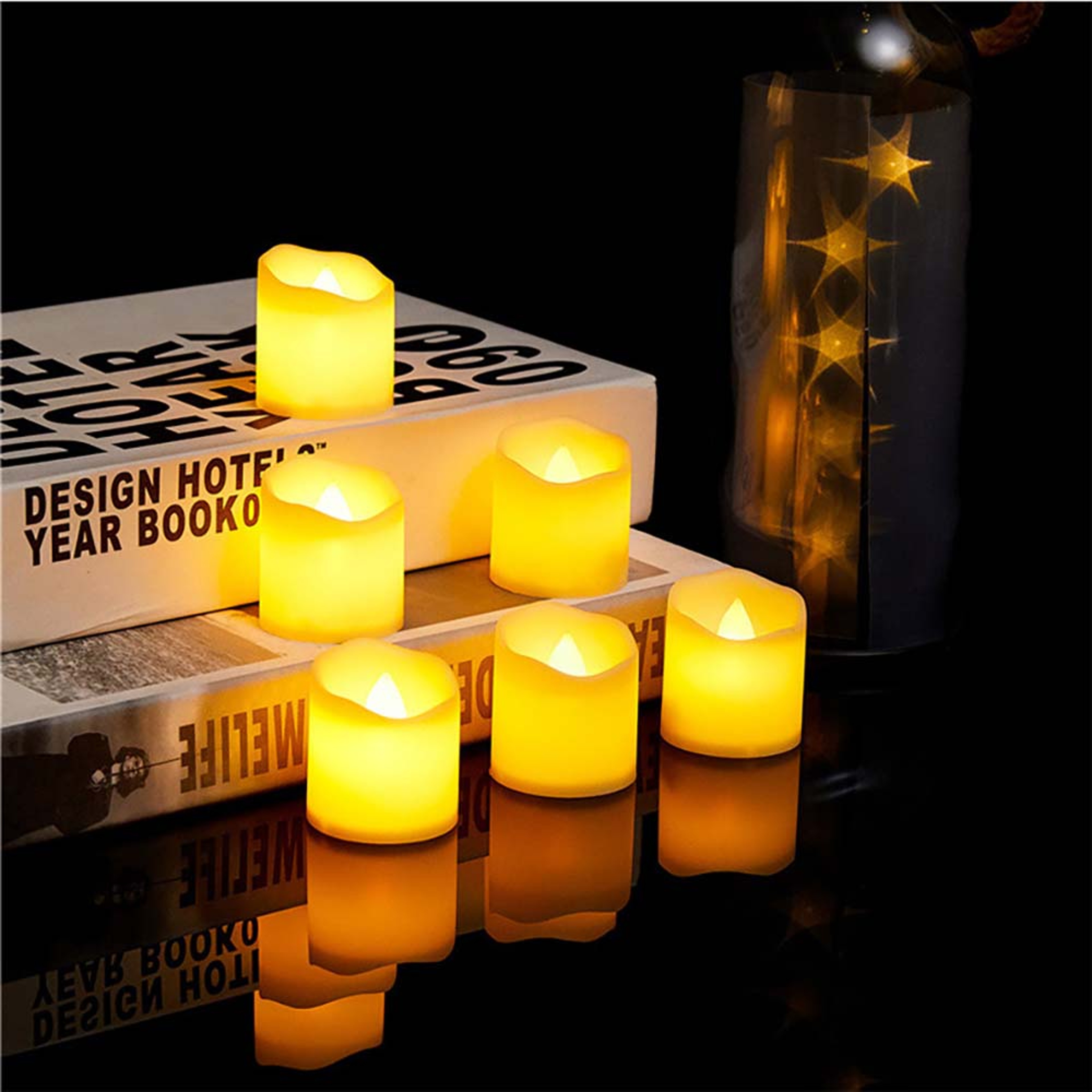 Creative Wishing Flameless LED Candle, Warm White LED Tea Light for Holiday Decor, Halloween, Christmas Lighting – view 4