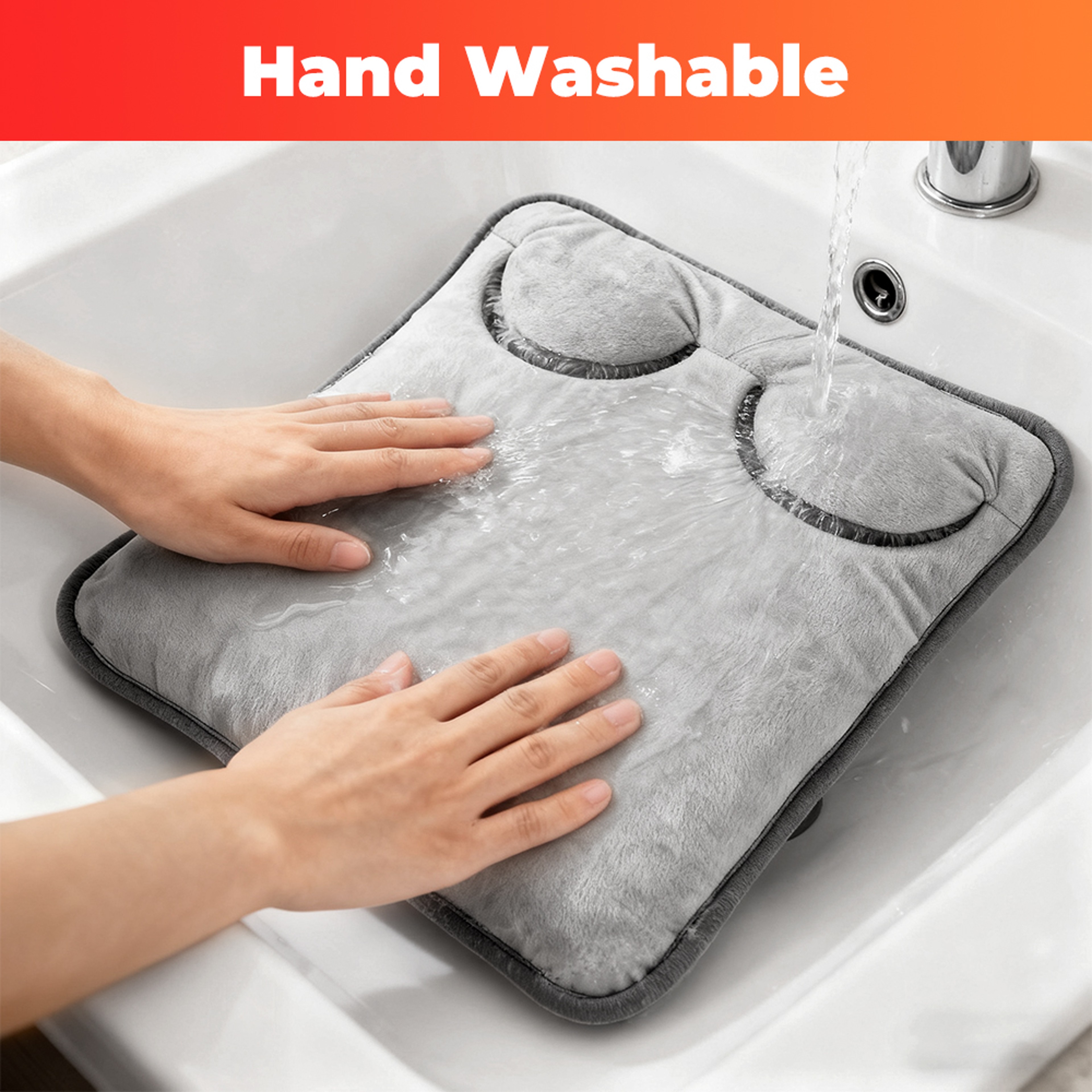 USB Washable Electric Foot Heating Pad Portable Soft Plush Feet Warmer Heater Foot Warming Mat 5