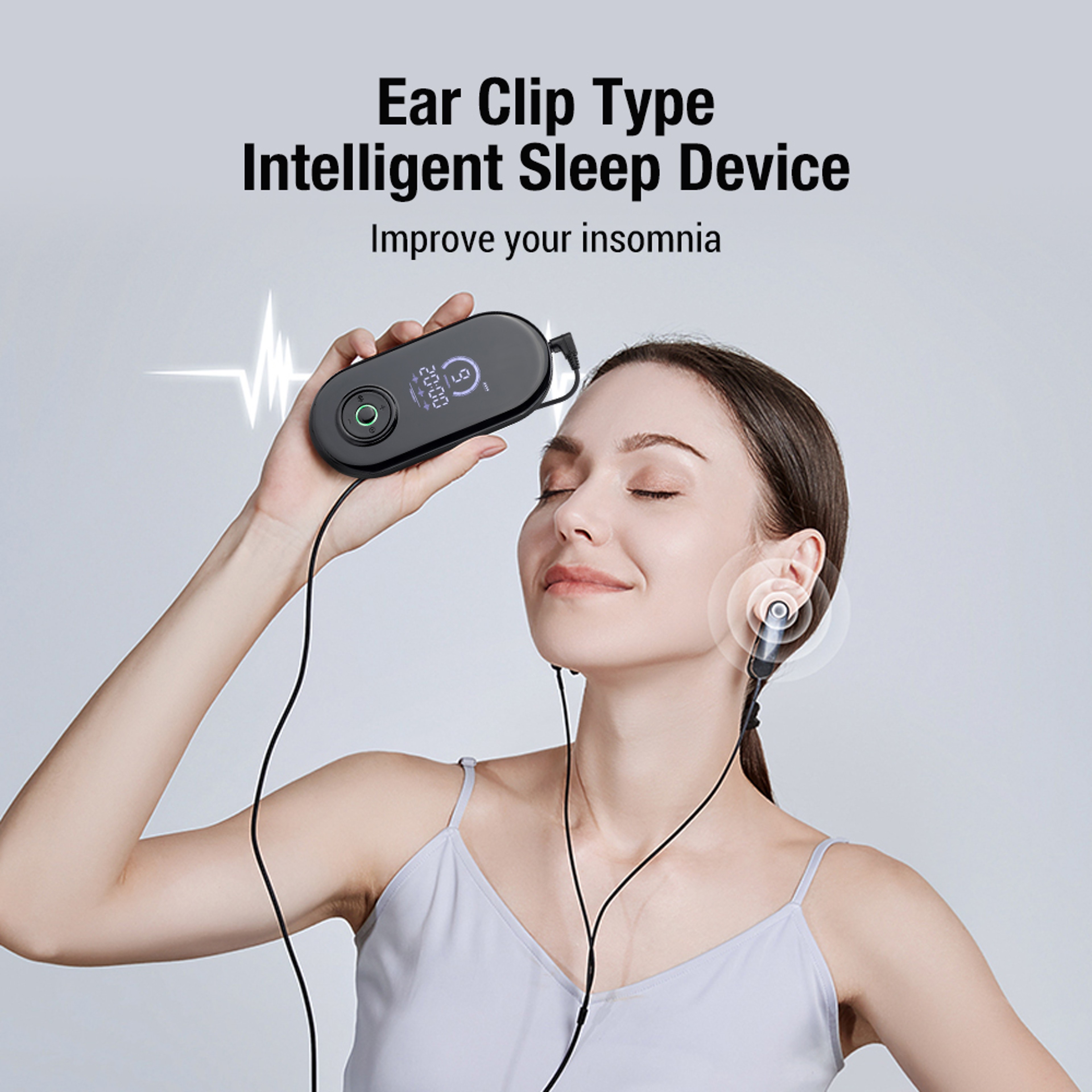 Therapy Device Anxiety Electronic Ear Clip Insomnia Anxiety Depression Pulse Sleeping Aid Device 1
