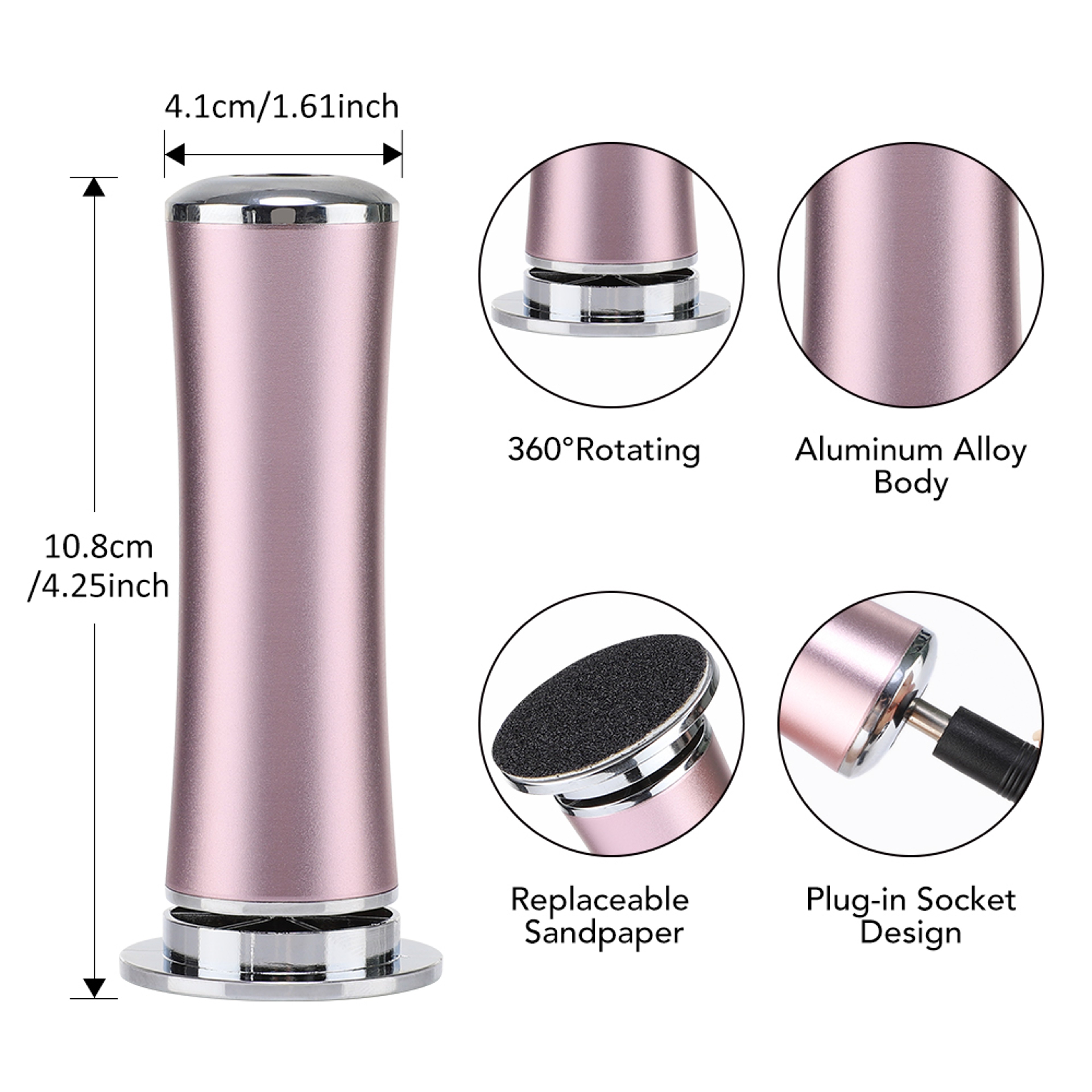 Foot Care Electric Callus Remover Pedicure Tool For Heels Electronic Foot Grinder With Sandpaper Re