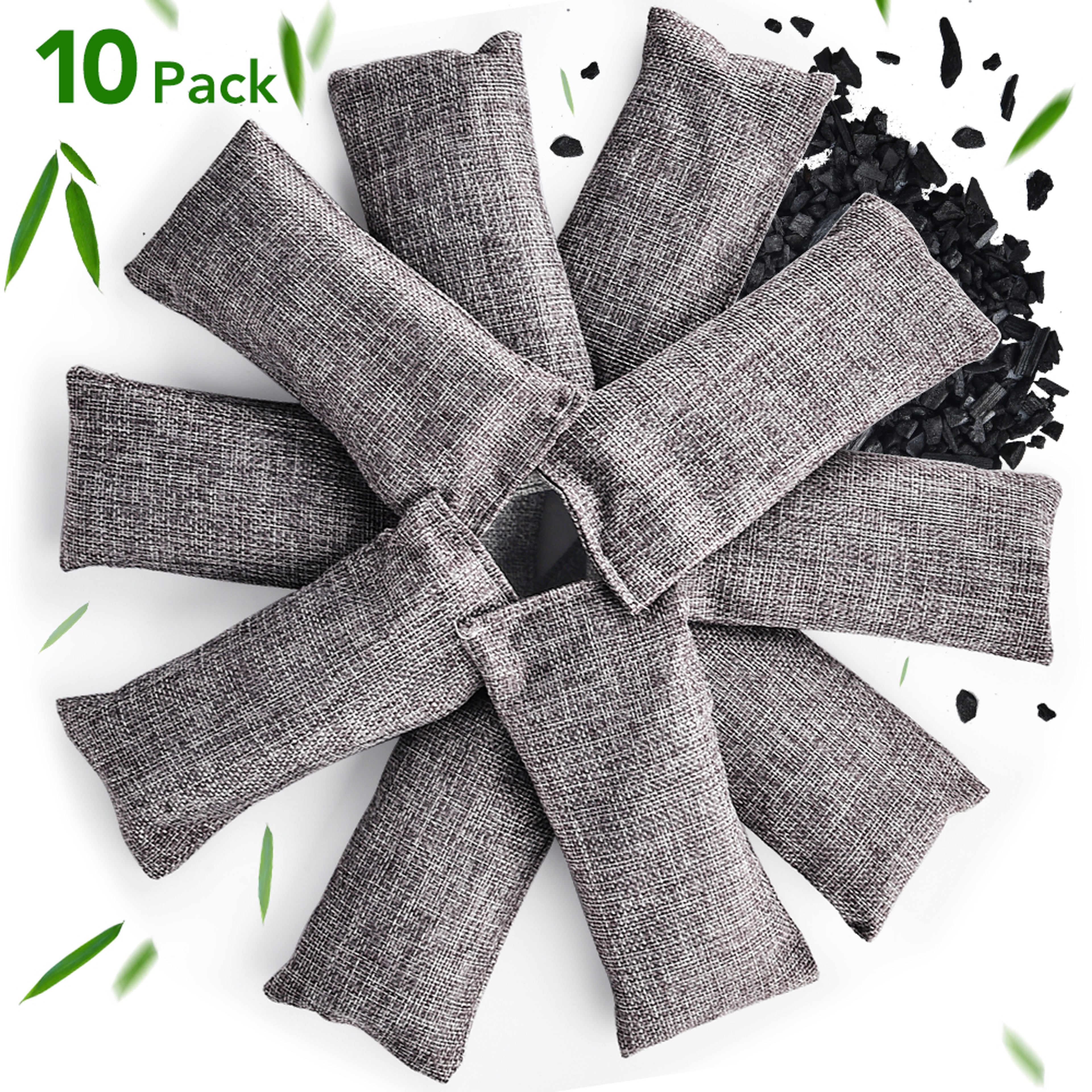Activated Charcoal Odor Absorber, Bamboo Charcoal Bags for Moisture, Car, Closet, Shoes, Air Purifier – view 1