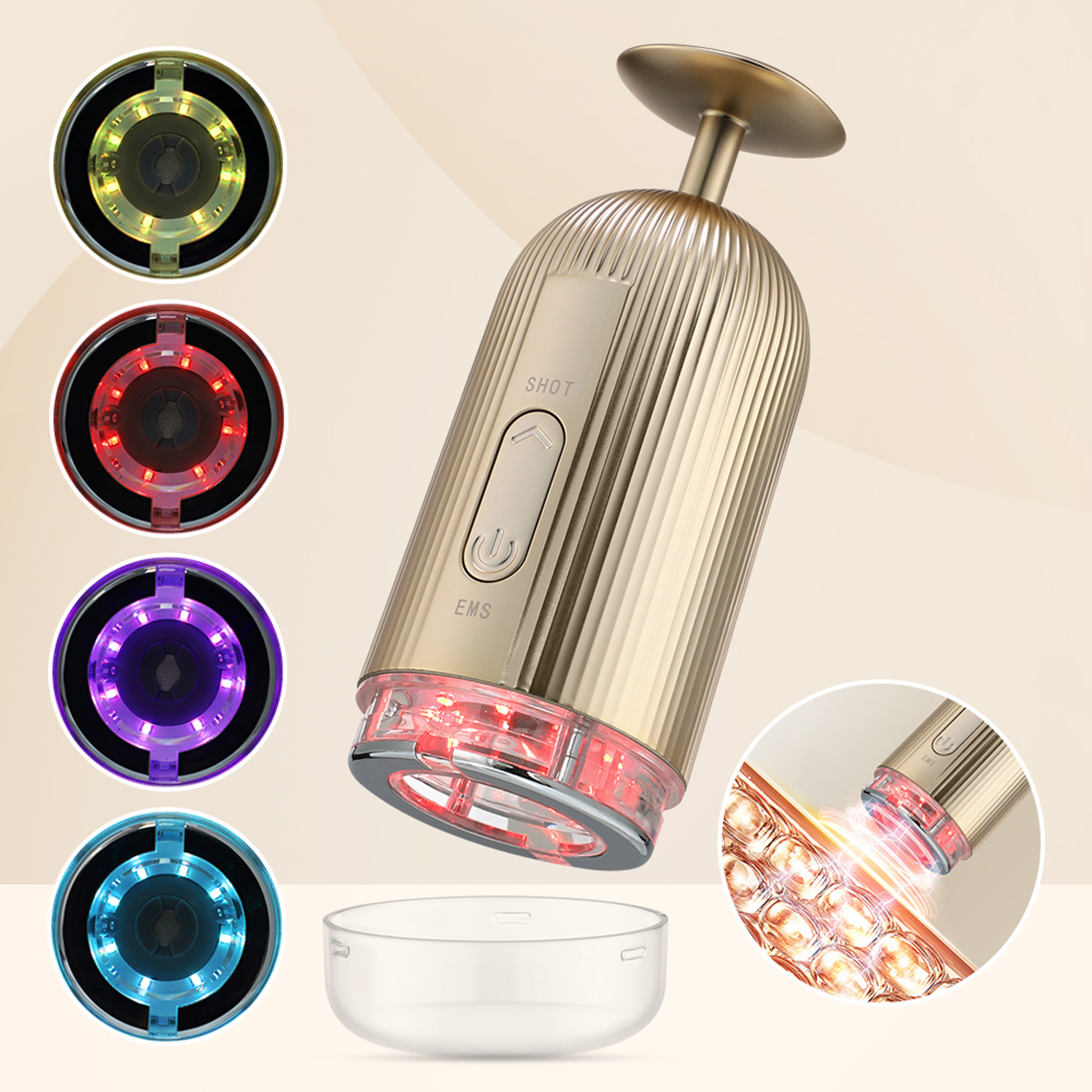 EMS Facial Massager LED Light Therapy Sonic Skin Tightening Beauty Device 1