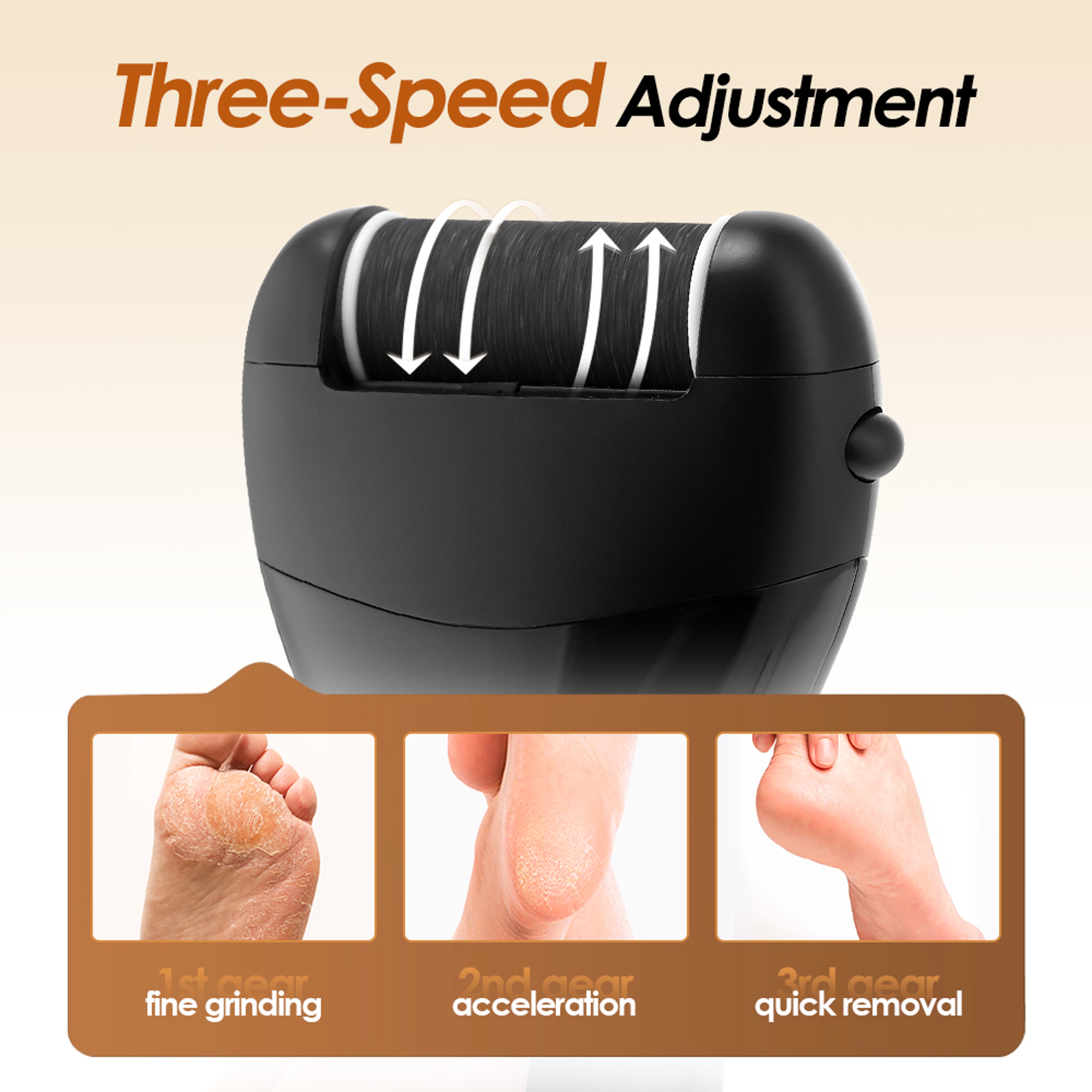 Electric Pedicure Tools Foot Callus Remover Heel Dead Skin Repair  Exfoliator 3