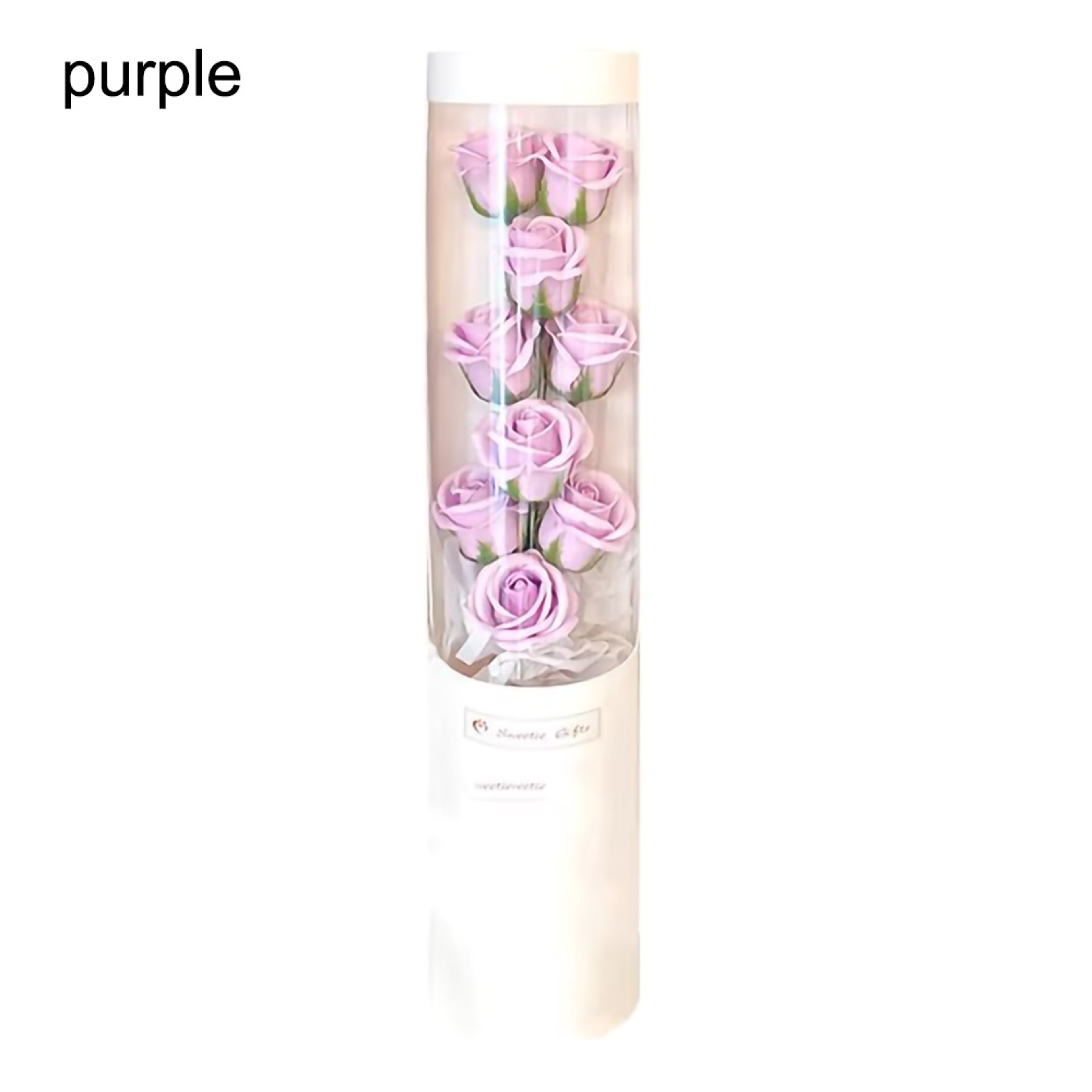 LED 9 Soap Bouquets Eternal Rose Flower Bouquet With Fairy String Lights In Dome For Valentine Day  6