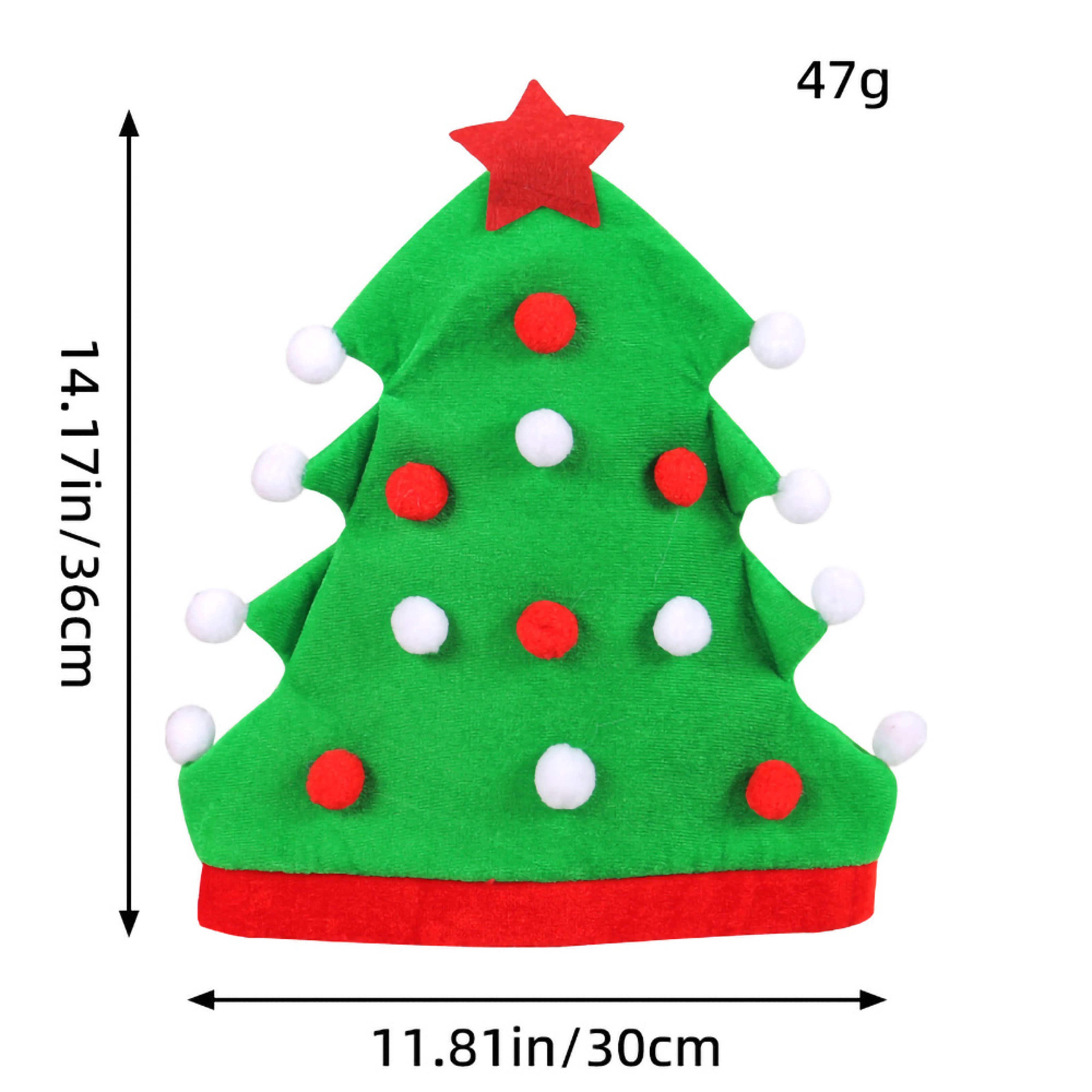 Funny Christmas Tree Hat Beanie Xmas Cap For Kids Christmas Santa Hat Holiday Party Decorations 6