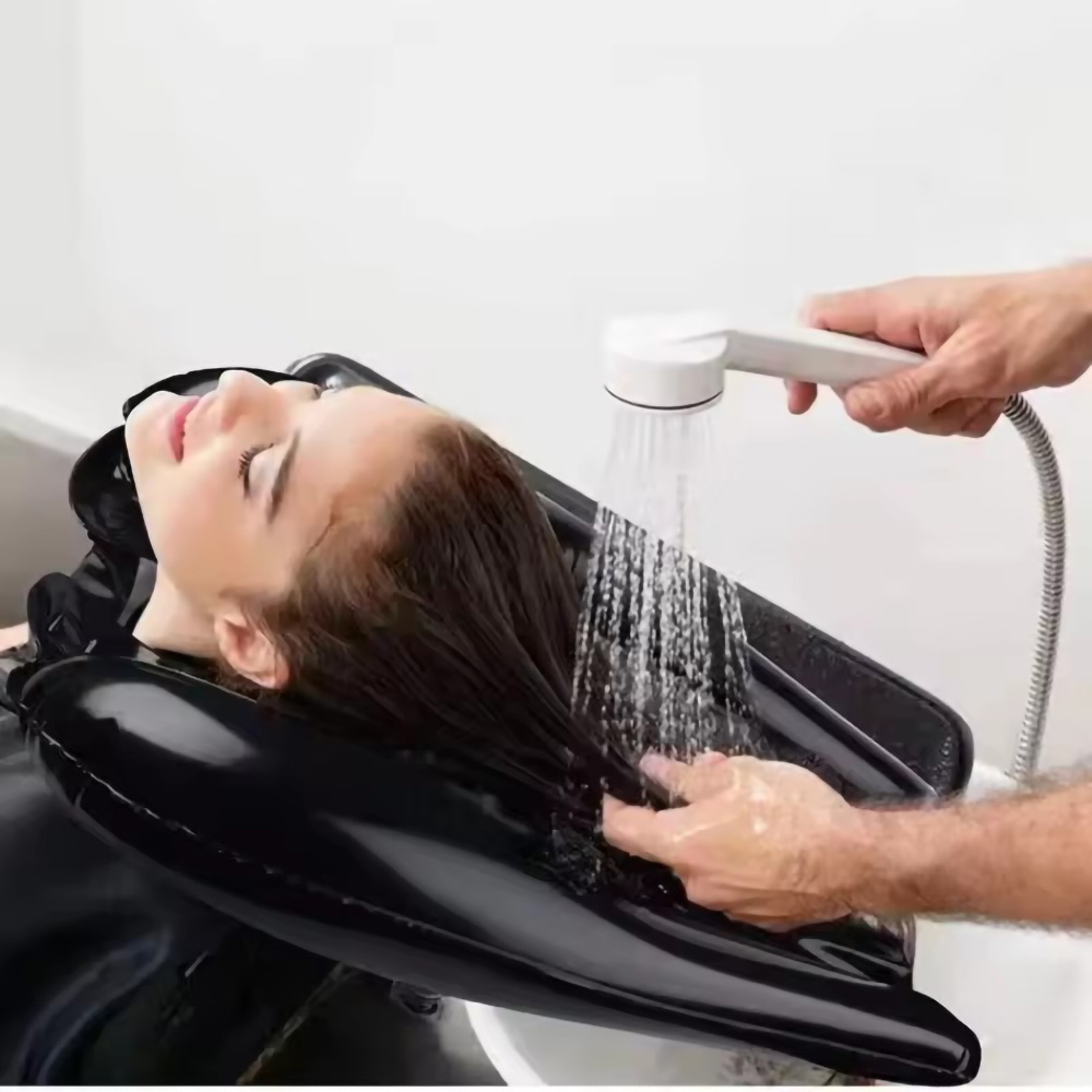 Inflatable Salon Hair Portable Shampoo Basin, PVC Mobile Wash Sink for Elderly, Disabled, Injured, Pregnant – view 2