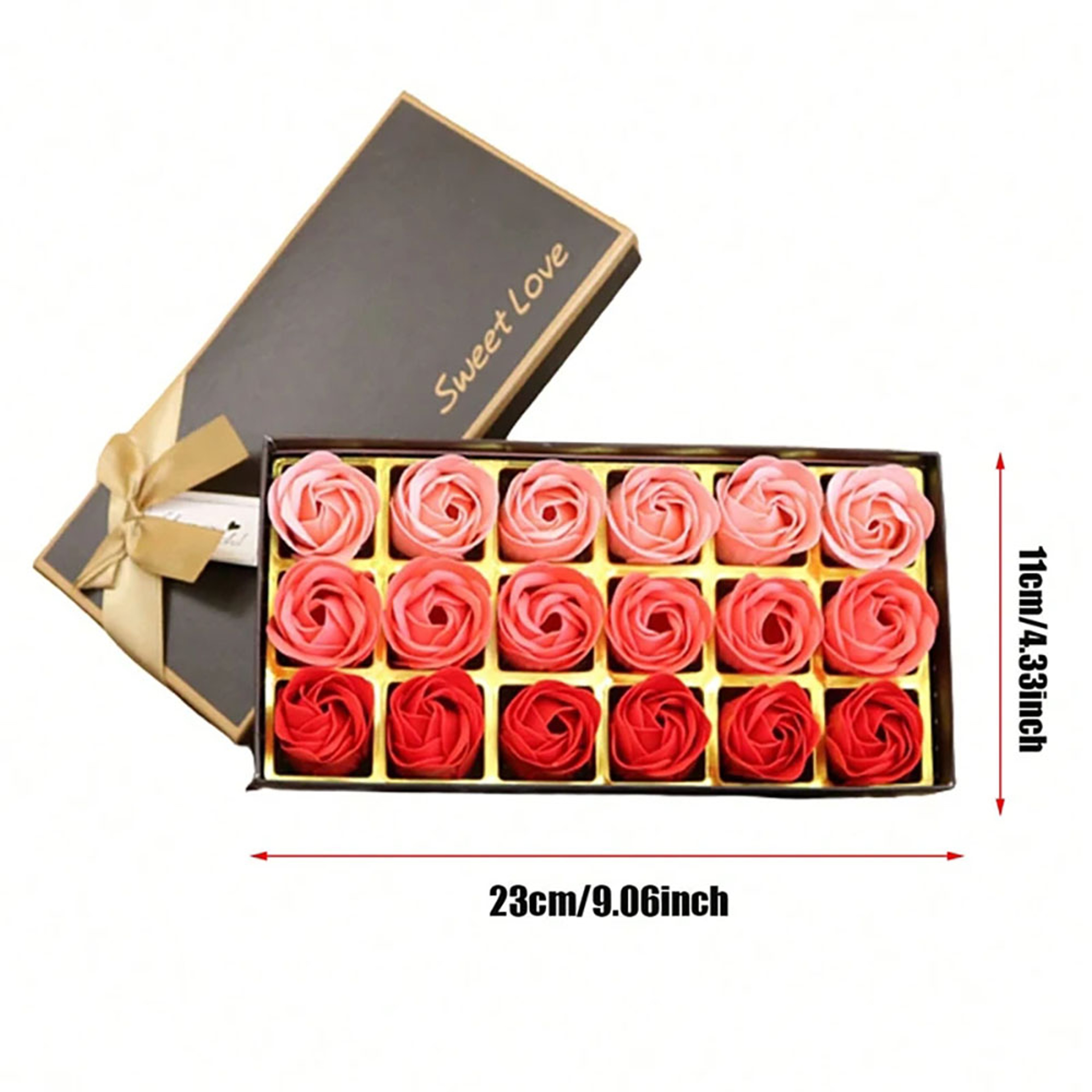 Scented Bath Soap Flower Soap Rose Flowers Gift Box Creative Hand Gifts Fake Flower Wedding Valenti 1