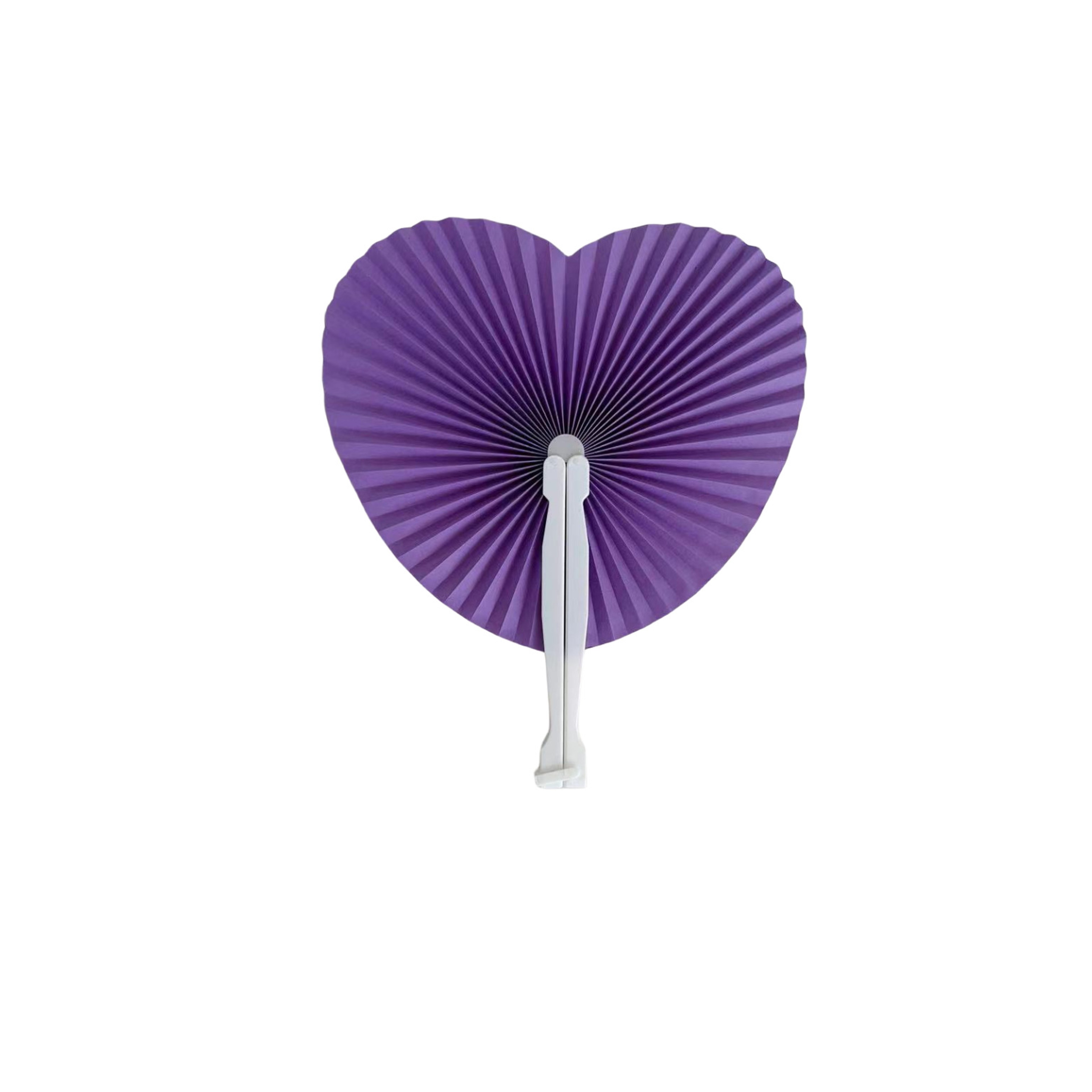 White Folding Paper Fan For Baby Shower Kids Birthday Party Wedding Guest Gifts 6