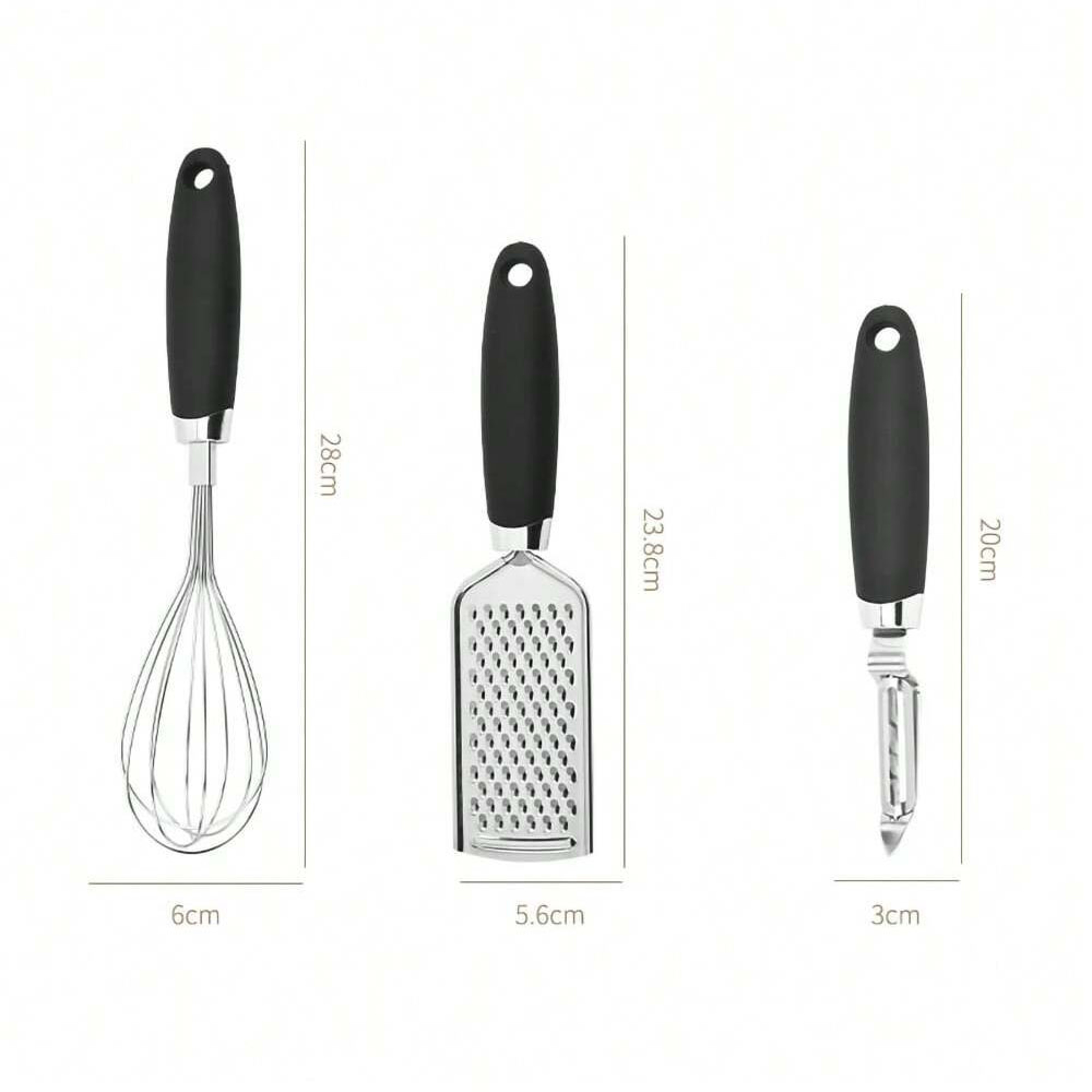 Stainless Steel Kitchen Utensils Set With Silicone Handles 5