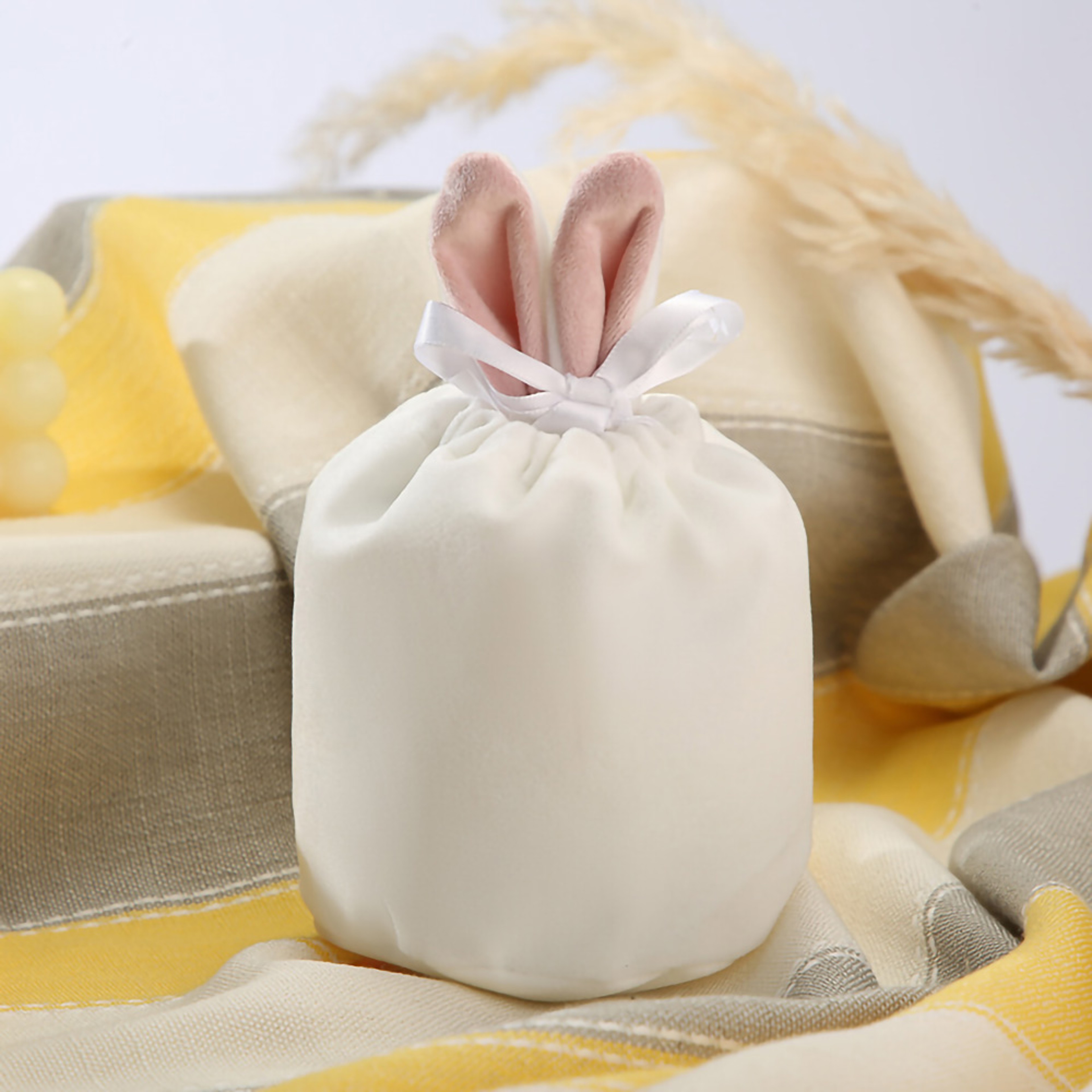 Cloth Pouch Easter Rabbit Ears Cute Bunny Gift Bags Chocolate Bags For Wedding Birthday Party Favor 11