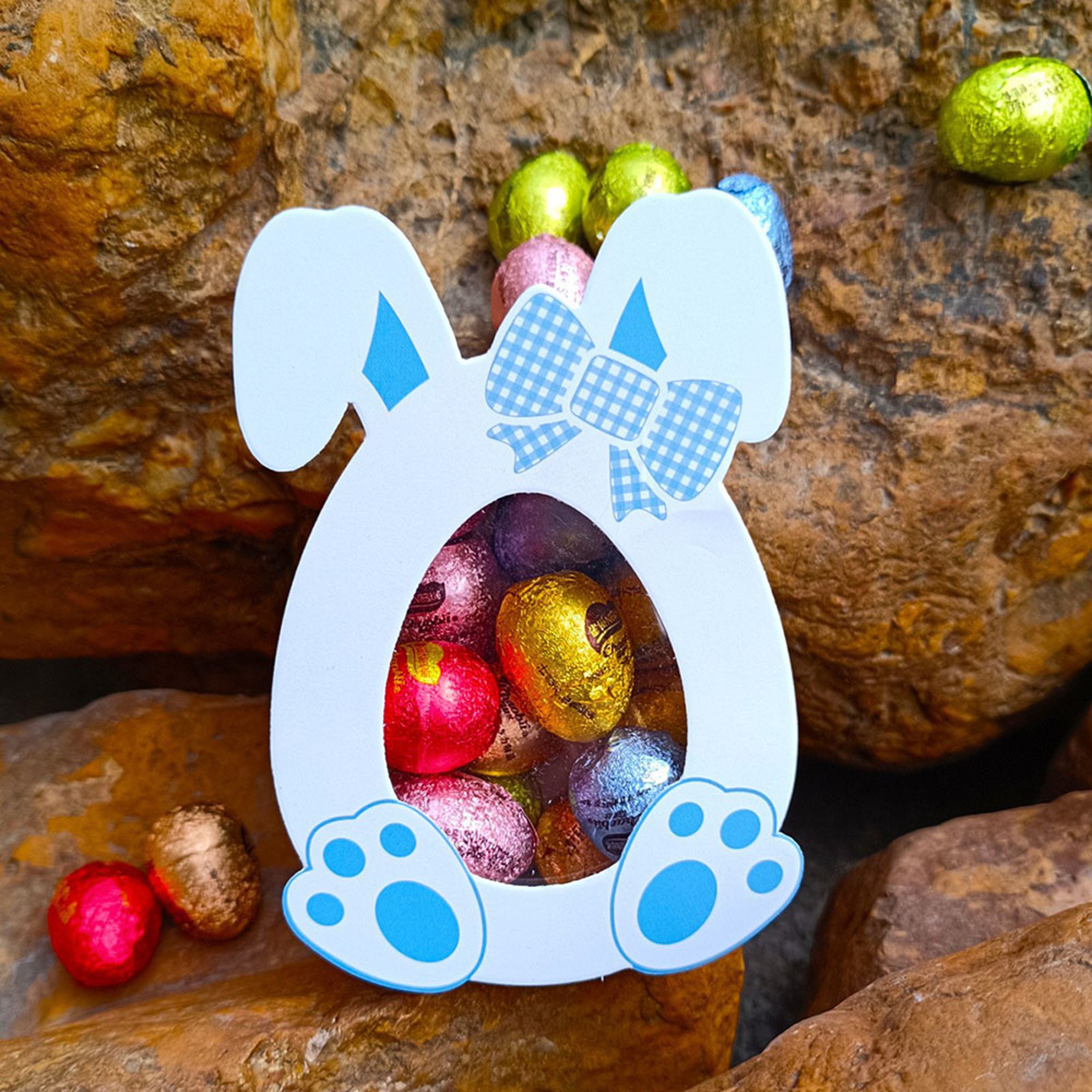 Happy Easter Biscuit Chocolate Packaging Box Cute Rabbit Ear Paper Candy Boxes 6