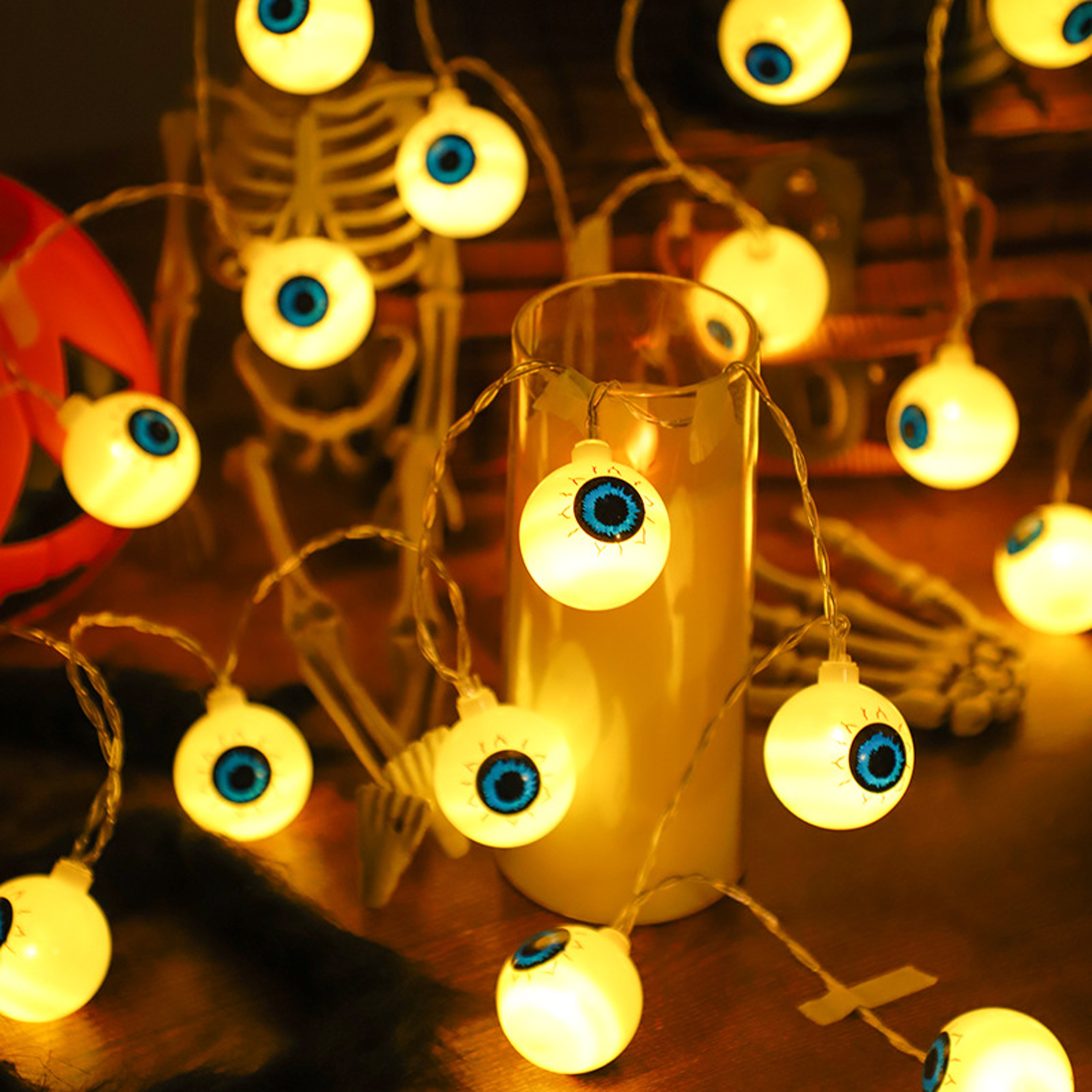 Trick or Treat Halloween Light String with Pumpkin, Skull, Ghost Festival Party Lanterns – view 10