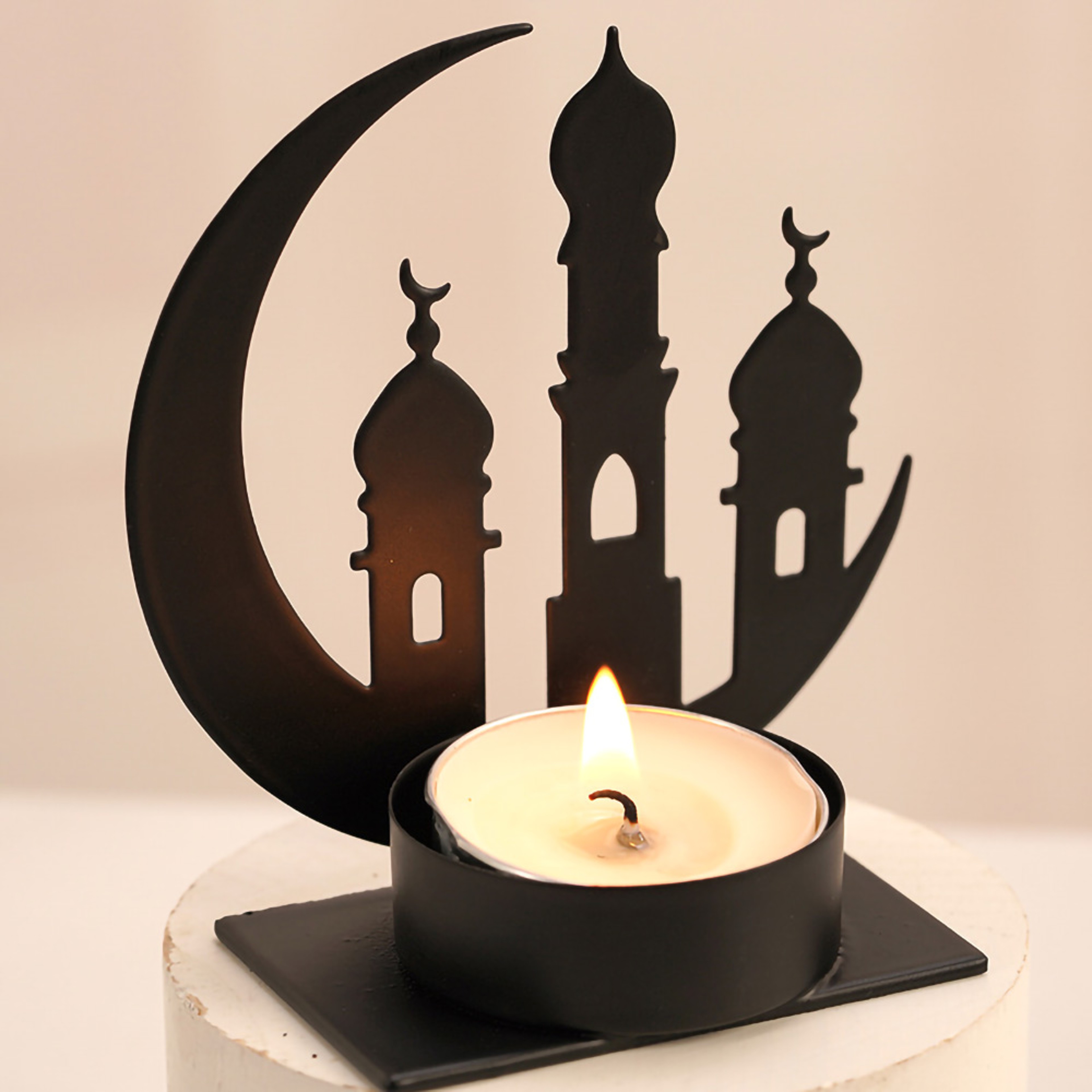 Islamic Ramadan Candle Holder, Ramadan Party Decor, Muslim Candle Holder Ornament – view 2