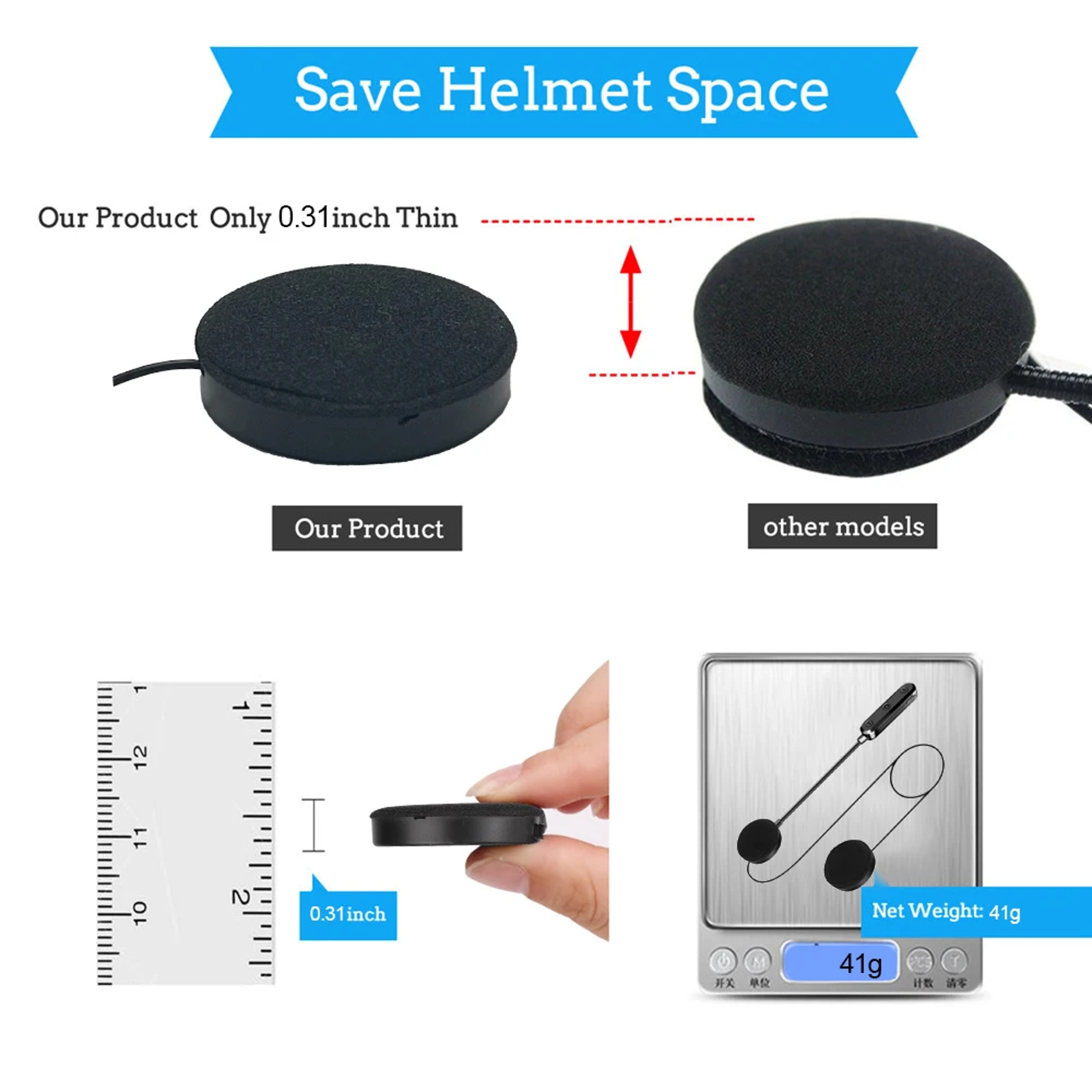 Wireless Handsfree Stereo Earphone Bluetooth Moto Helmet Headset Motorcycle Helmet Headphones MP3 S 5