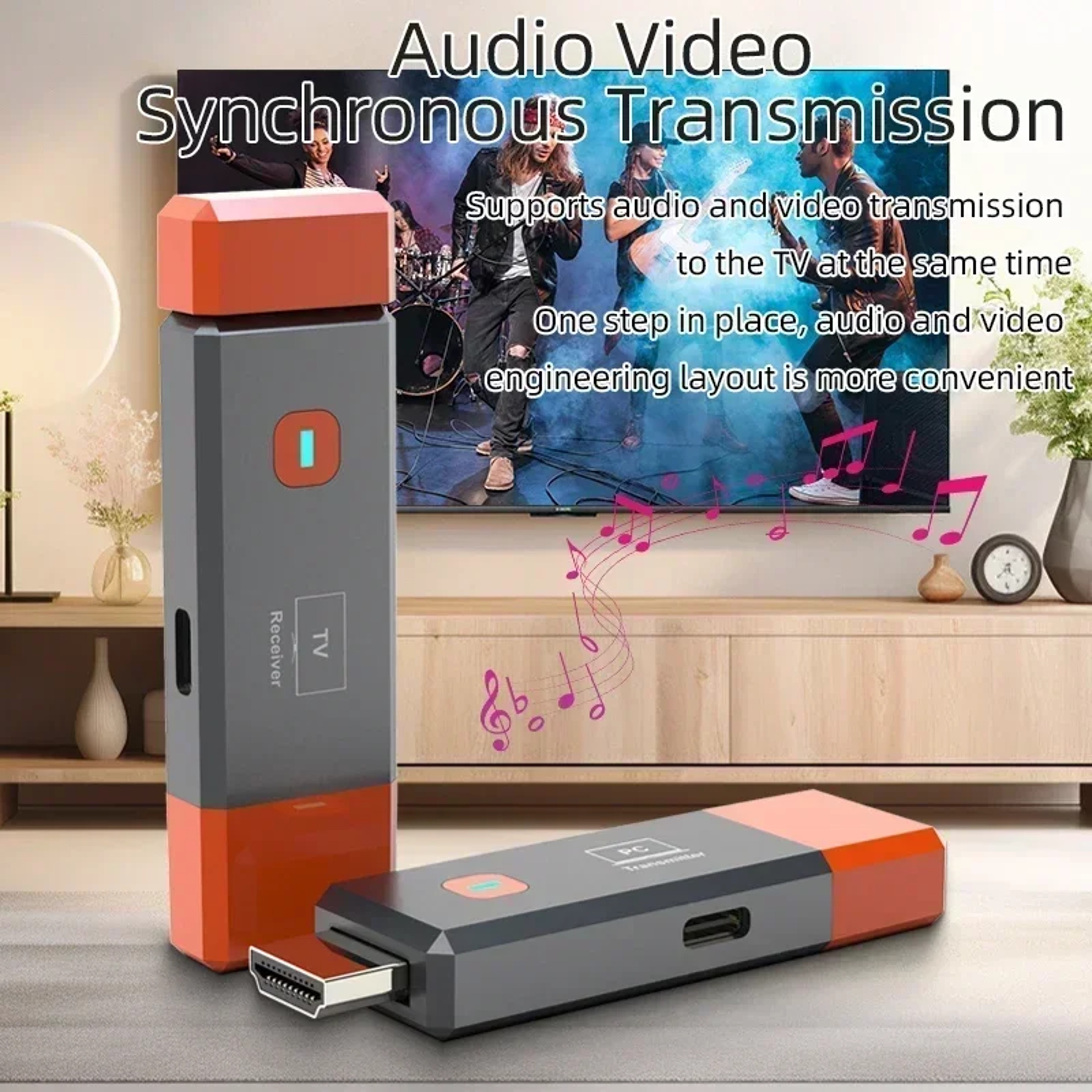 Wireless HDMI Video Transmitter Receiver Kit For Laptop PC Camera TV Stick Projector Monitor Dongle 3