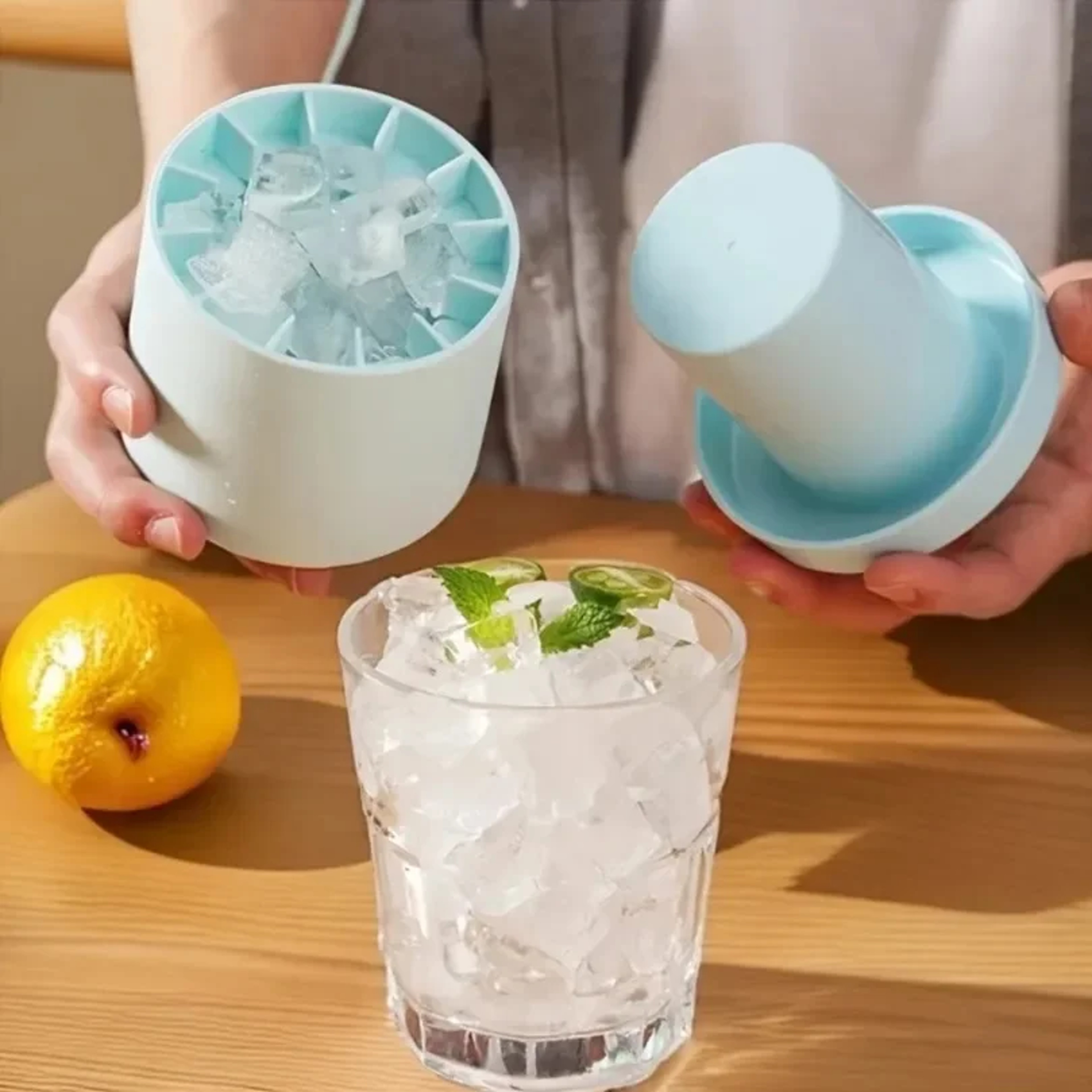Creative Ice Maker Mold Silicone Round Ice Bucket DIY Barware Tool For Summer 1