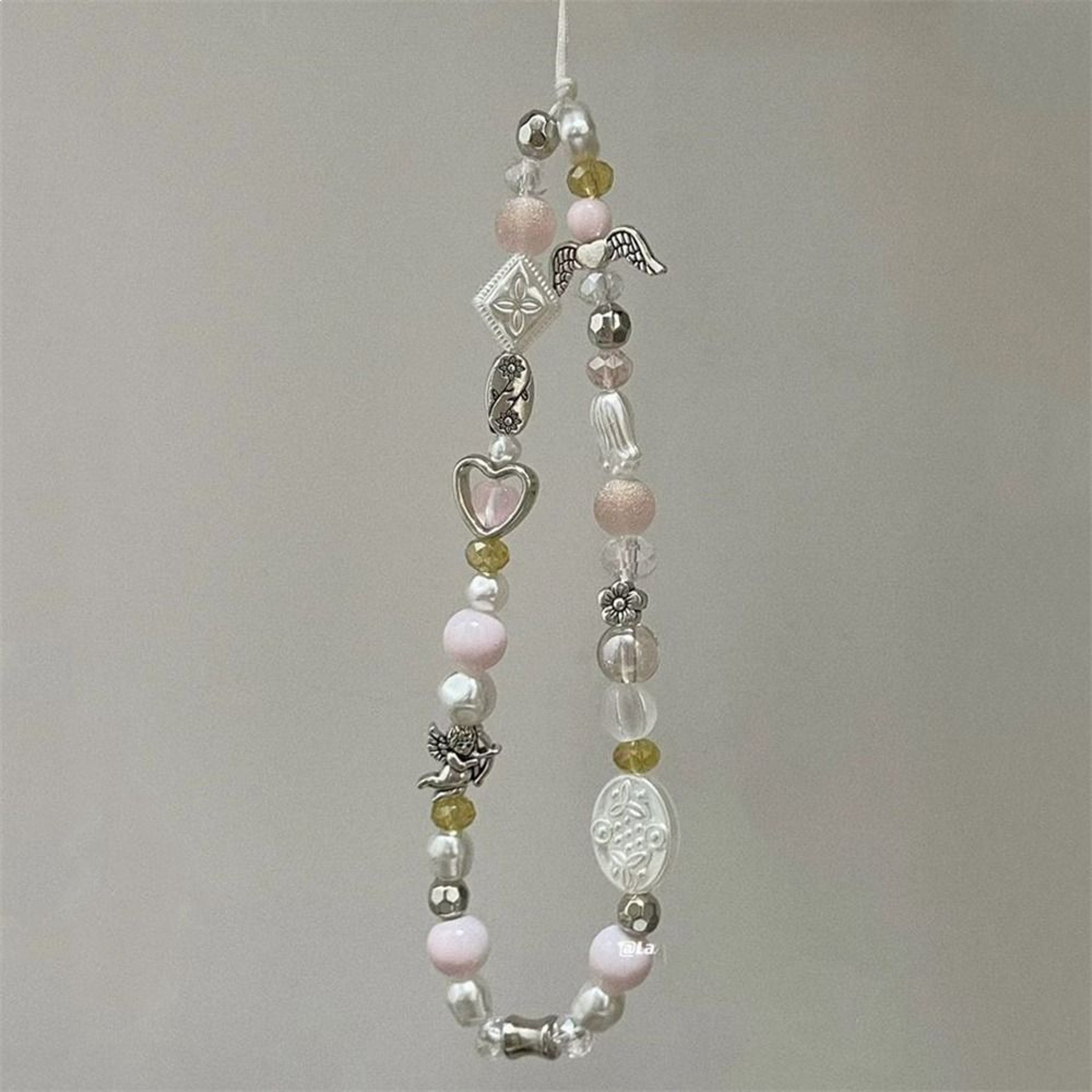 Handmade Mobile Lanyard Jewelry Gift, Star Pearl Beaded Phone Chain Hanging Cord, Summer Phone Charms Strap – view 7