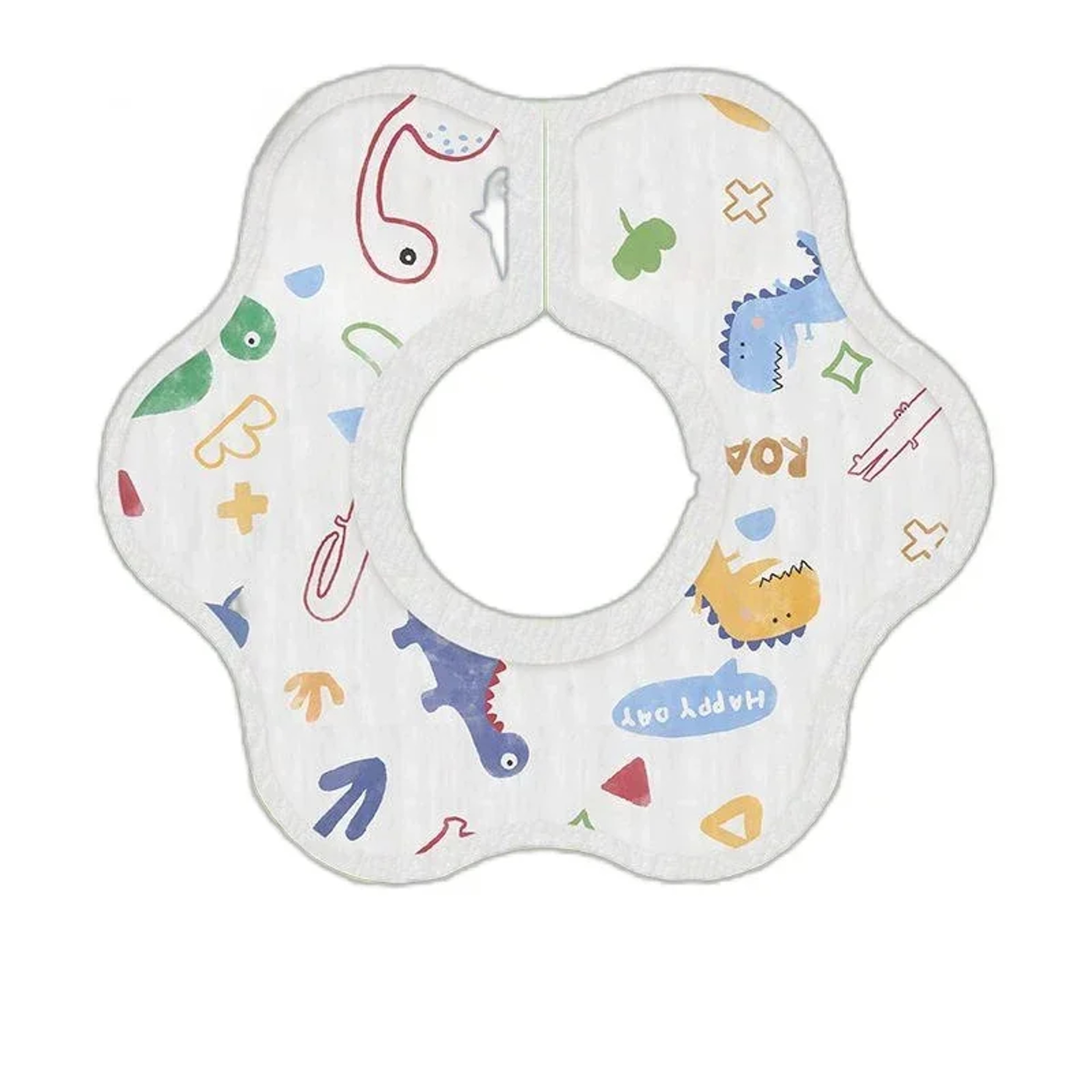 Disposable Bibs Baby Drool Towel Waterproof 360 Degree Anti Spitting Gauze For Newborn Neck Scarf 3