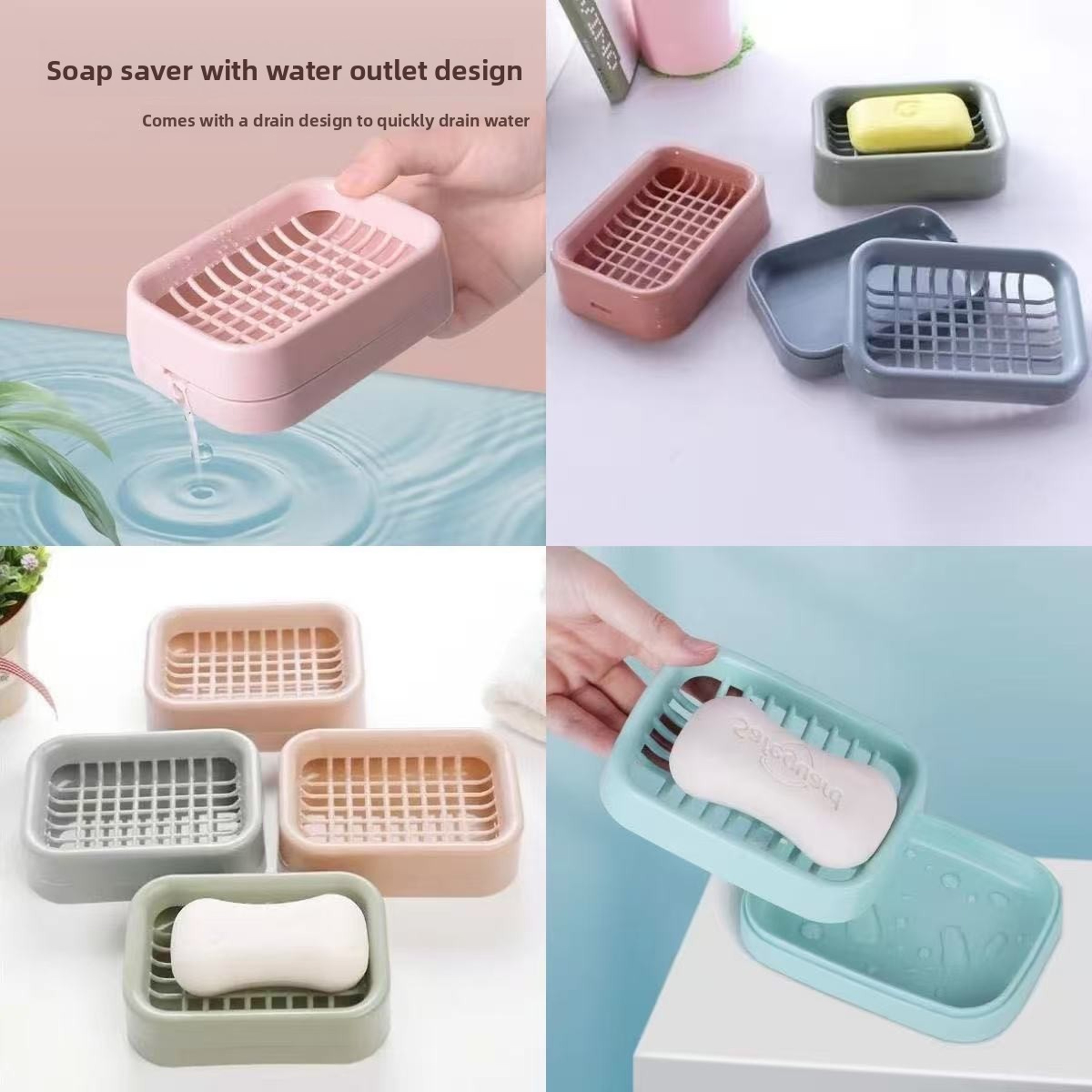 Bathroom Soap Rack Soap Drainage Rack Home And Daily Necessities Doublelayer Draining Soap Box Bath 2