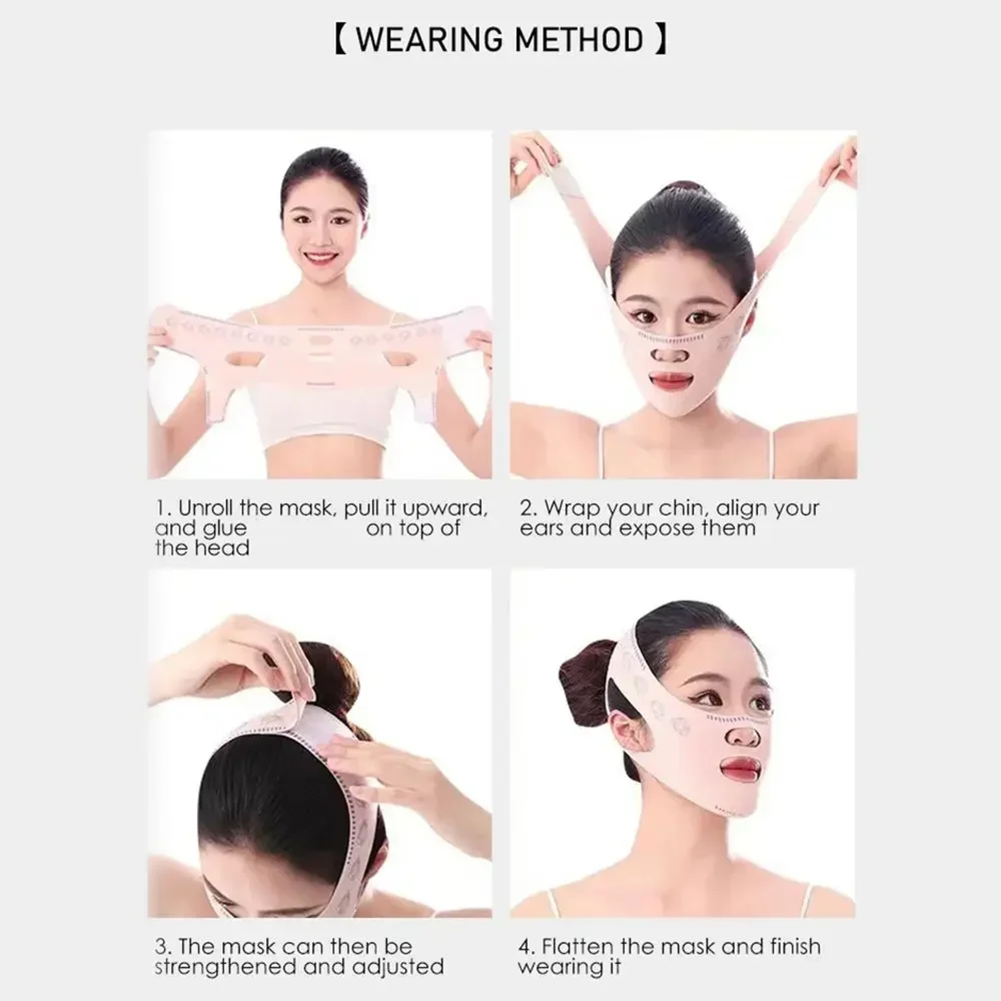 VShaped Facial Slimming Patch AntiWrinkle Band For Chin Nasolabial Folds Improvement Cheeks Line Sh 3
