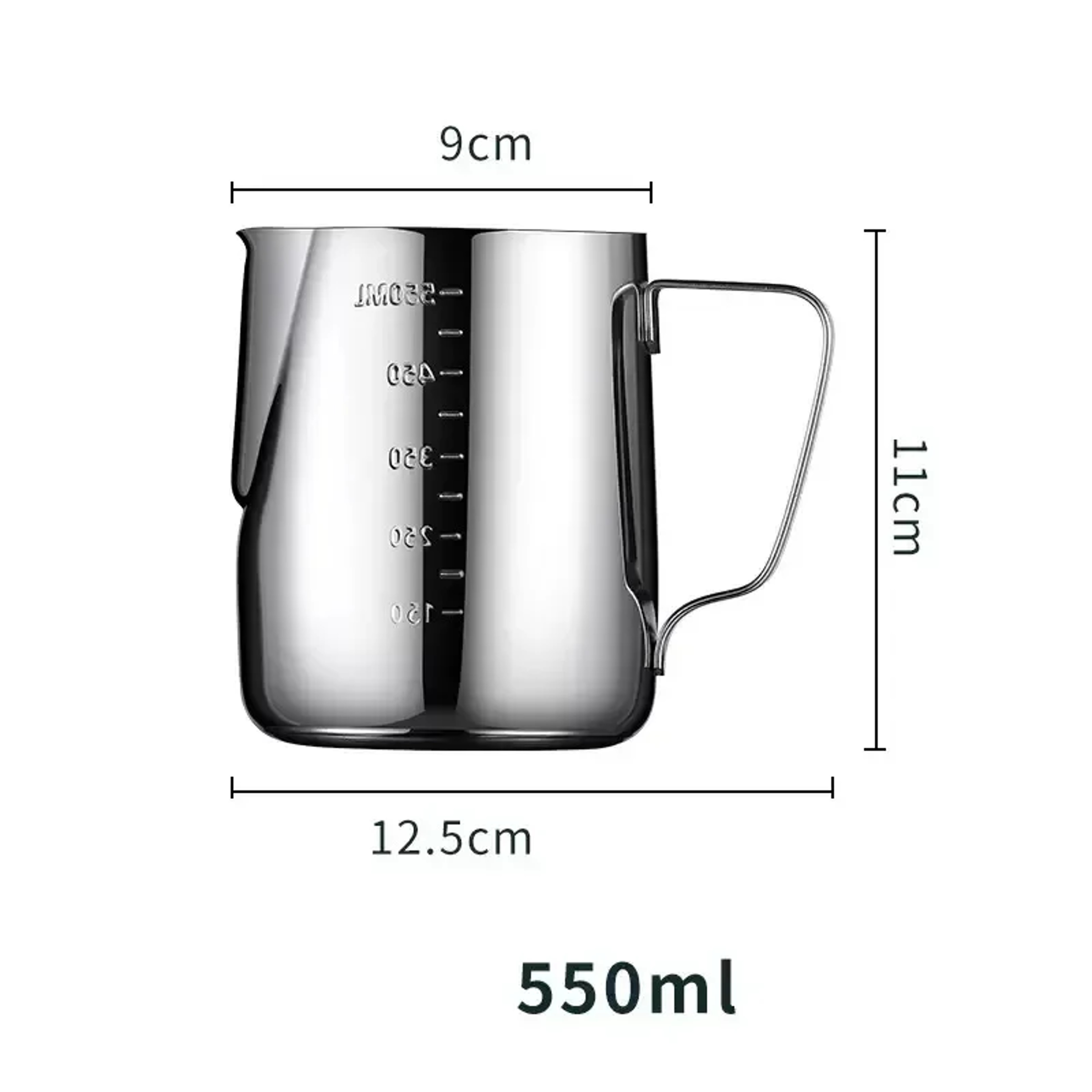 Milk Foam Pot Scale Stainless Steel Latte Art Cup Latte Cappuccino Cream Steam Cup 7