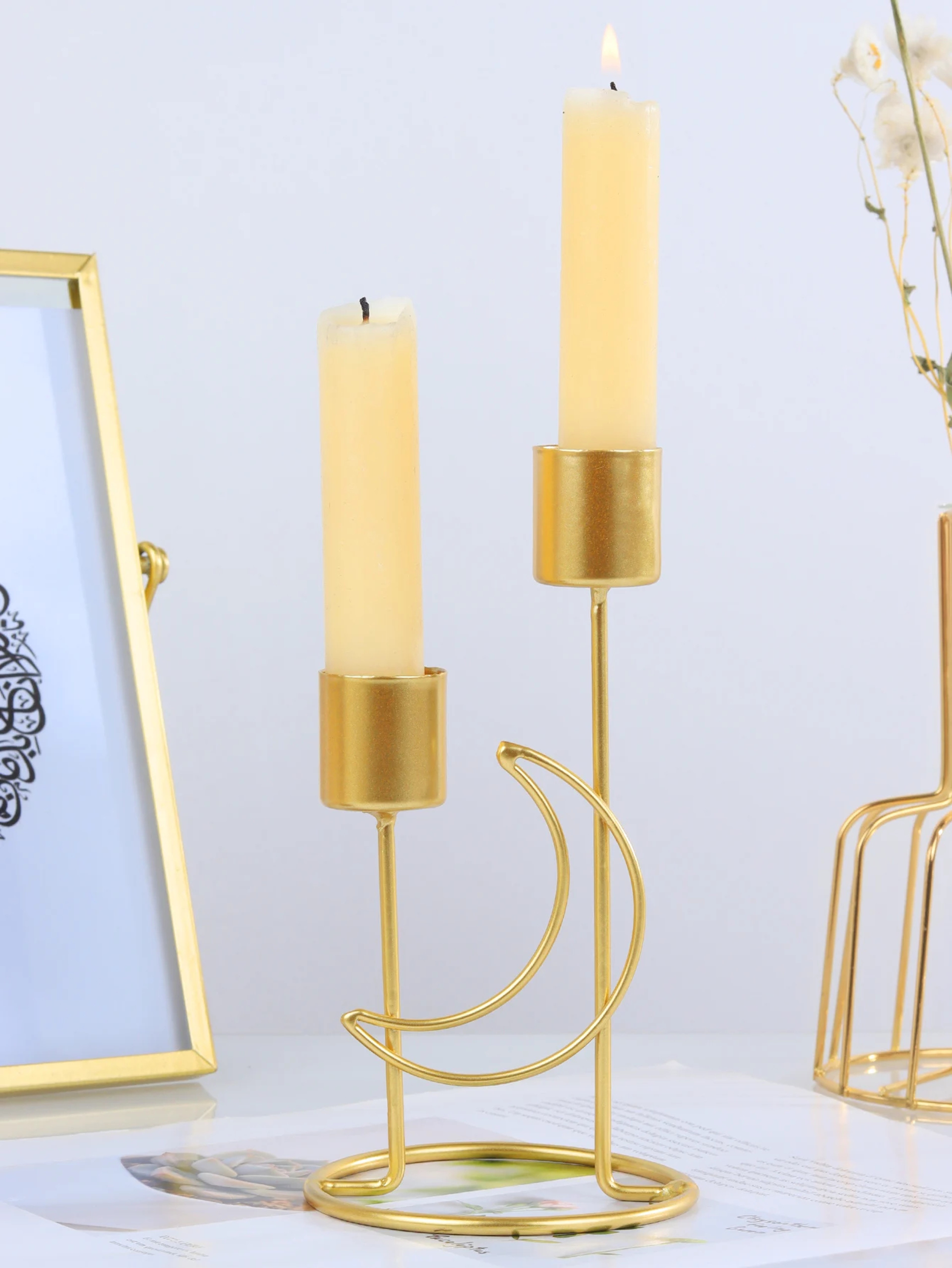 Modern Iron Candle Holder Singlehead Candlestick Stand For Wedding Dining Table Dinner Party Candle 0