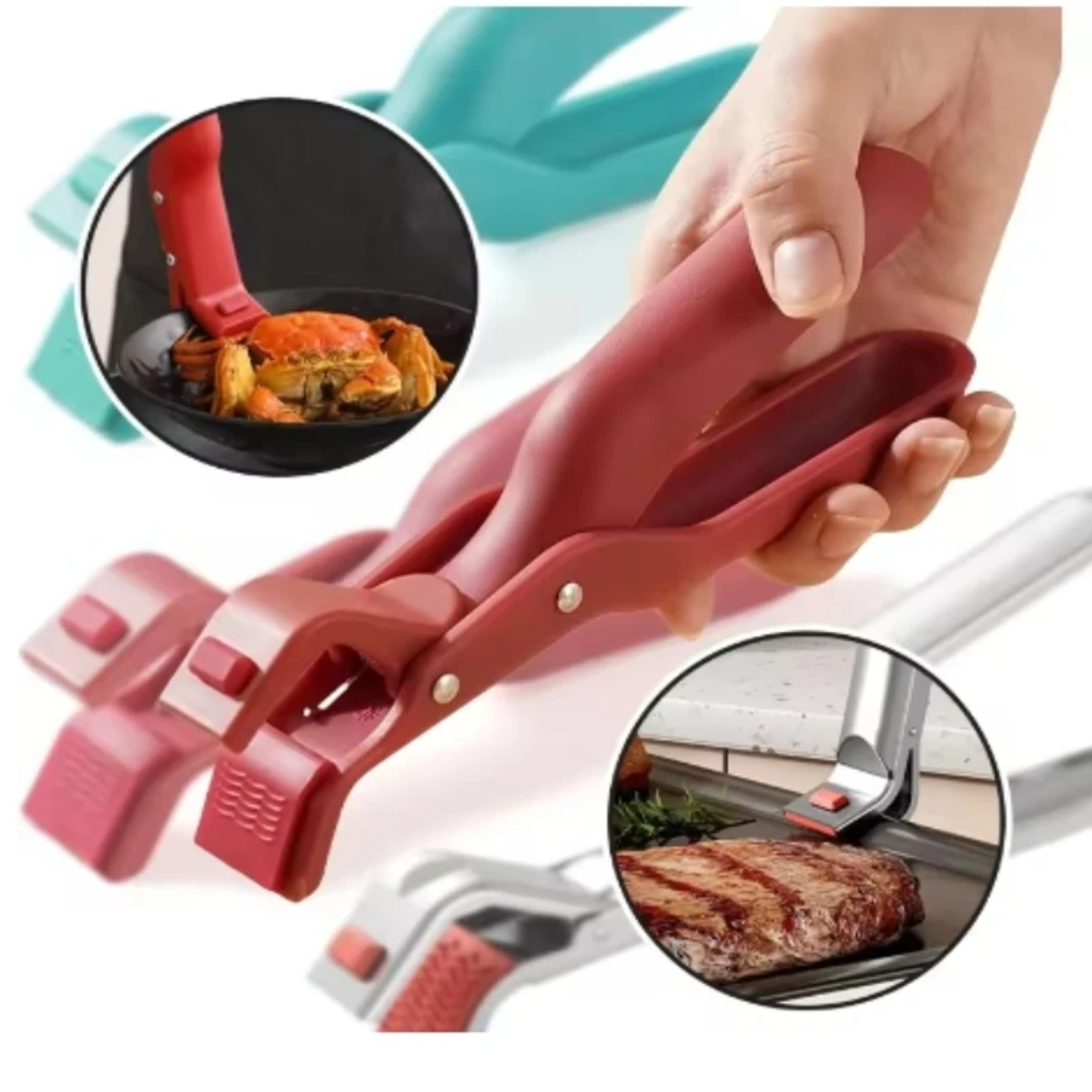 High Temperature Resistant Scald Clamp Silicone Tray Holder Slip Multi Functional Anti Scald Clamp  0