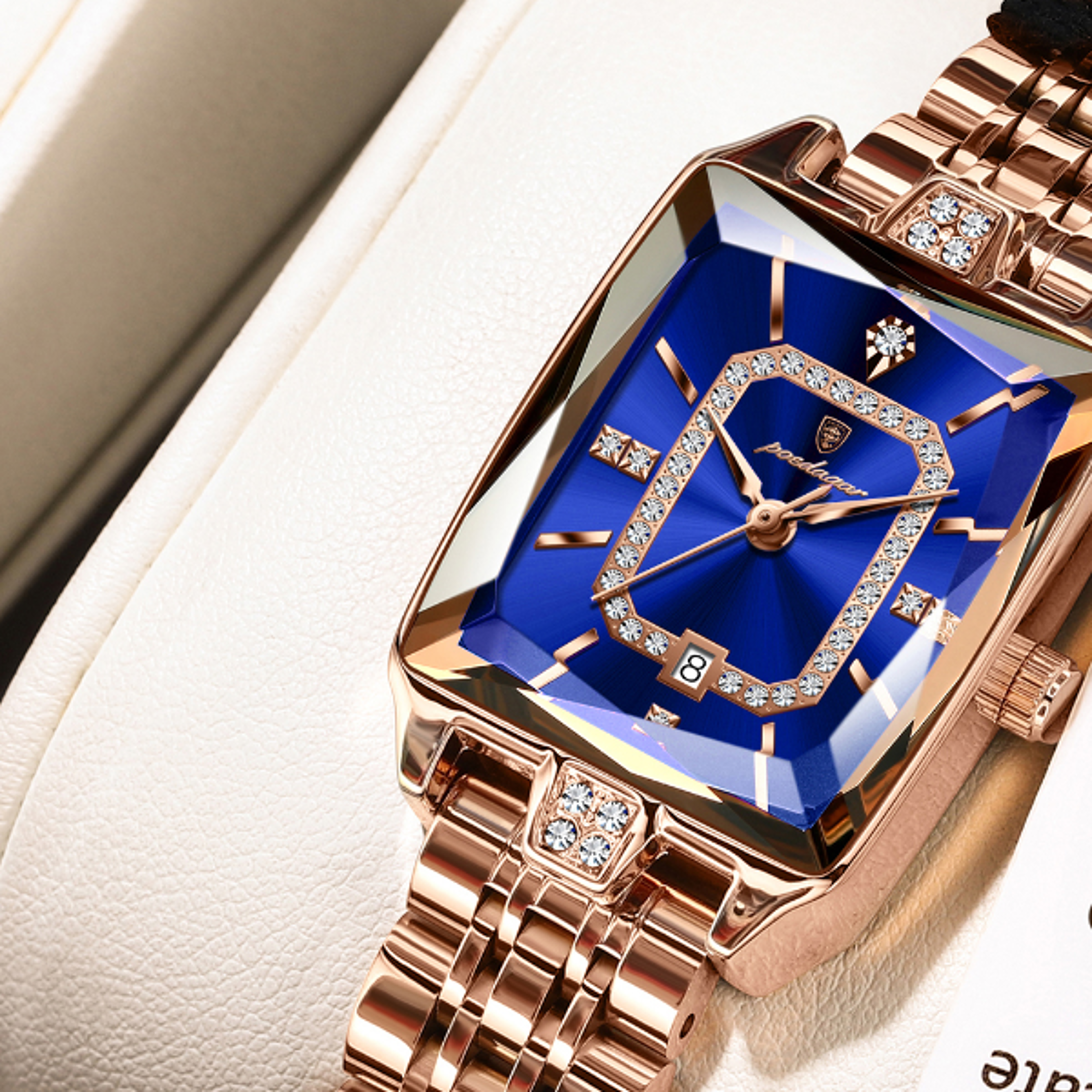 High Quality Ladies Watch Luxury Watch For Woman Waterproof Calendar Stainless Steel Quartz Womens