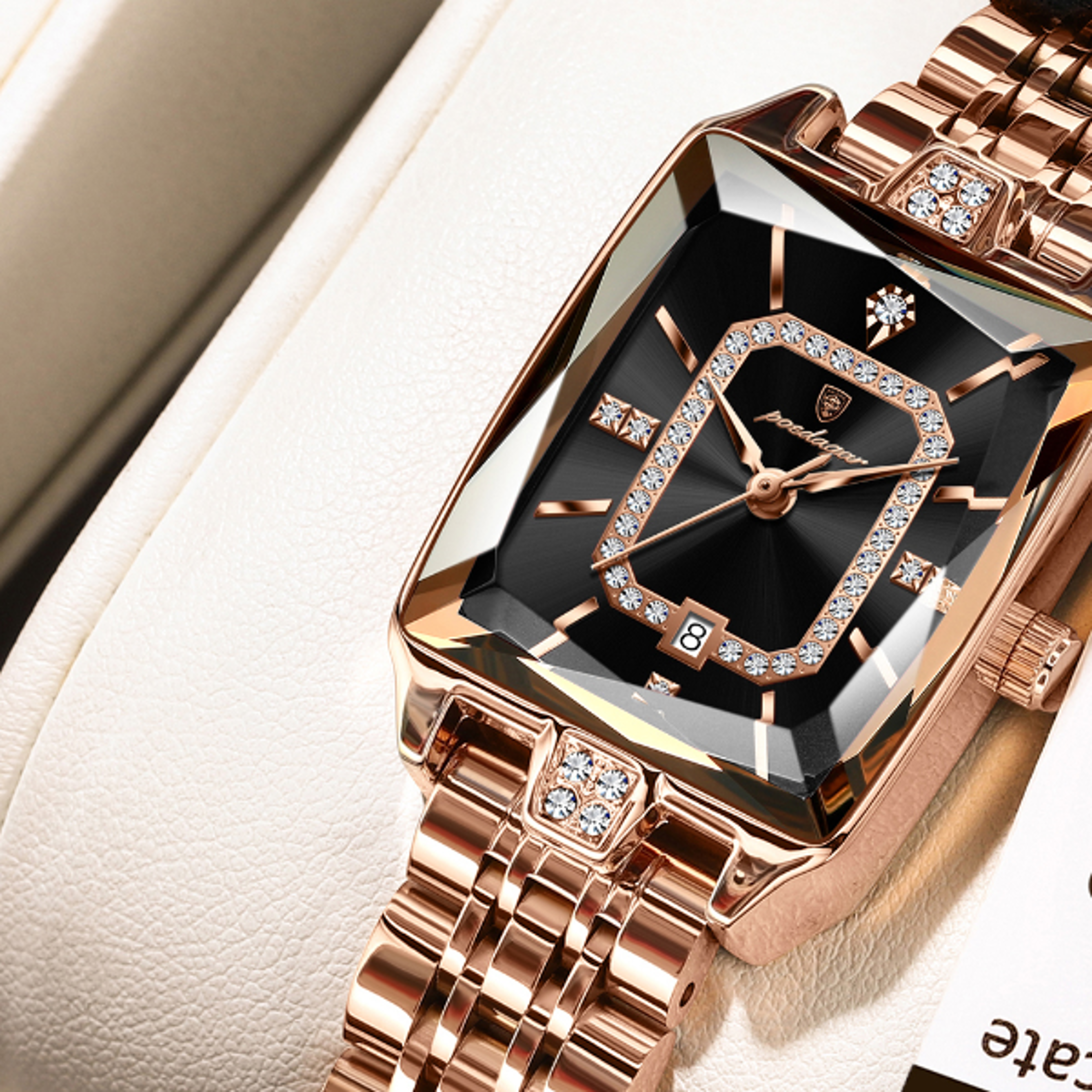 High Quality Ladies Watch Luxury Watch For Woman Waterproof Calendar Stainless Steel Quartz Womens