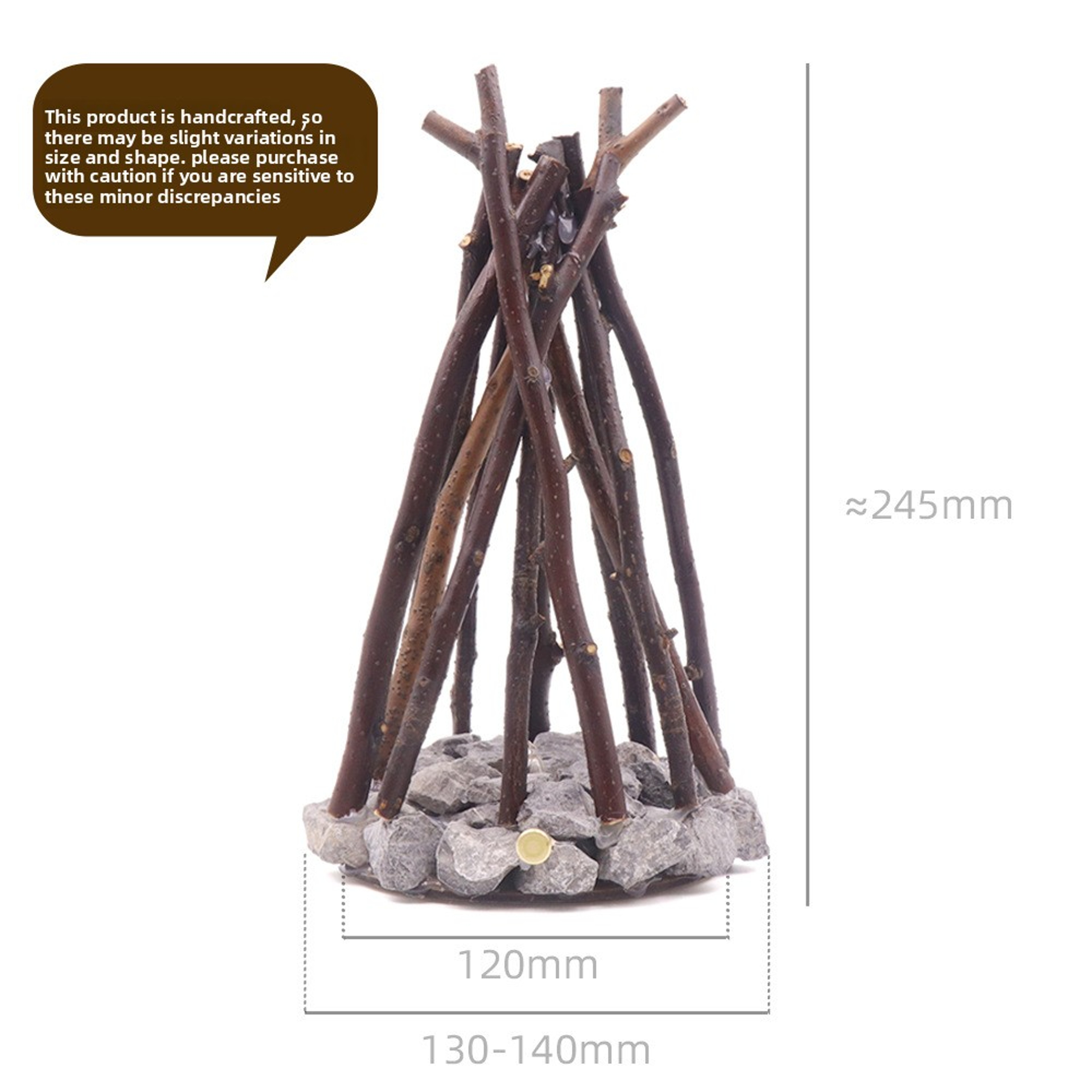 Original Ecological Stone Retro Night Light, Handmade Tree Branch LED Ambient Light, Bar Counter Decoration – view 8