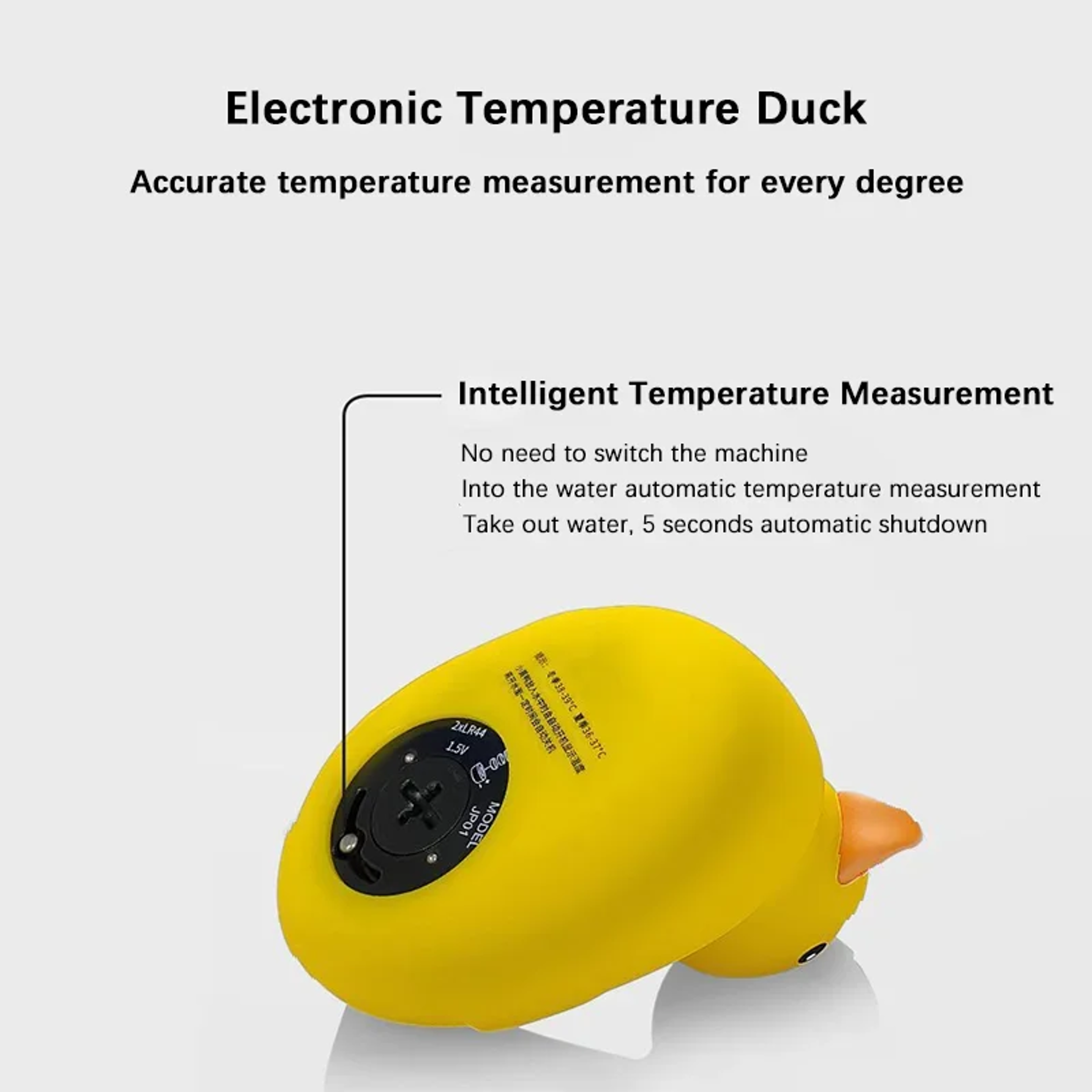 Floating Waterproof Baby Safe Thermometer Little Yellow Duck Baby Bathtub Shower Temperature Sensor 3