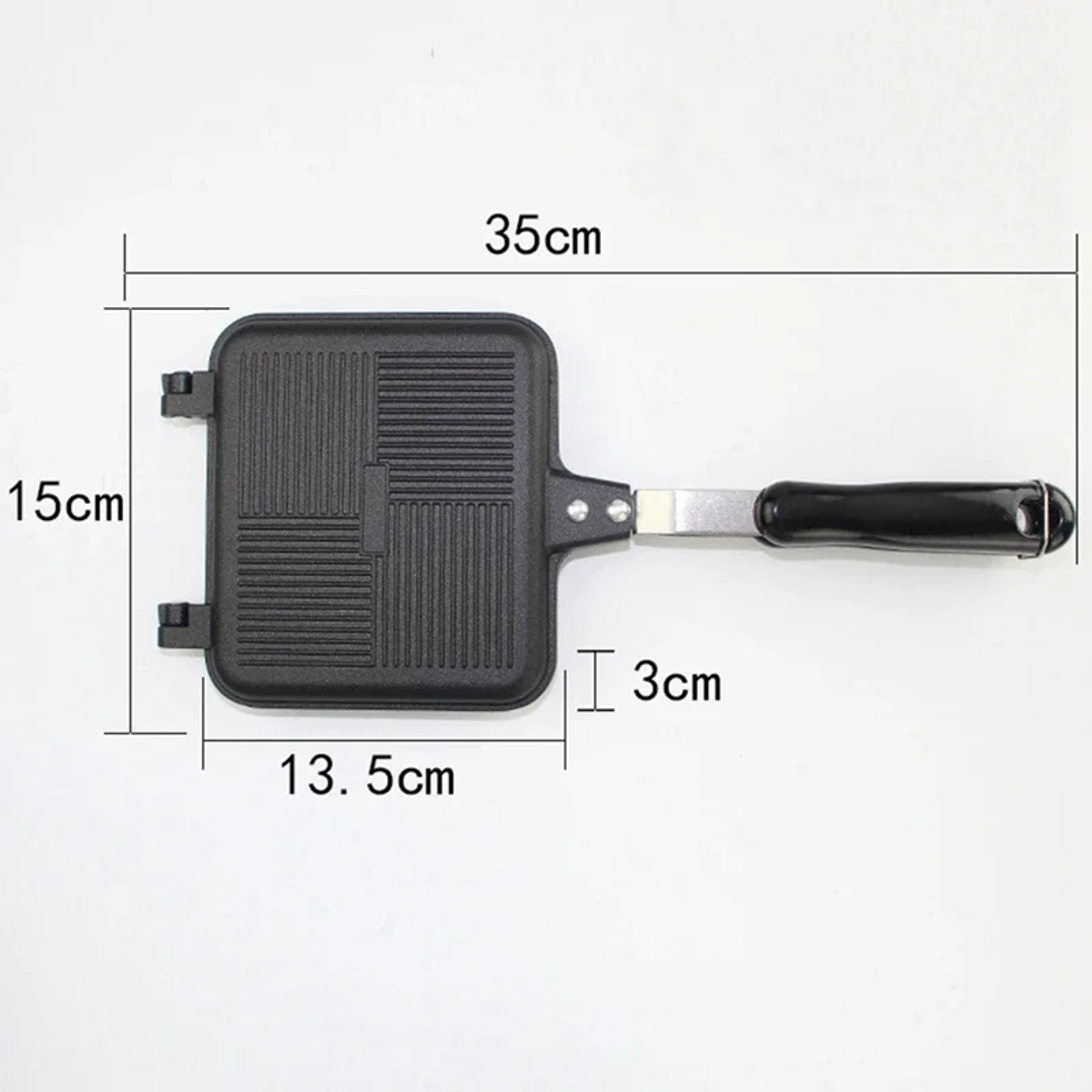 Non-Stick Sandwich Maker Iron for Bread Toast, Waffle, Pancake Baking, Barbecue Oven & Grill Frying Machine – view 3
