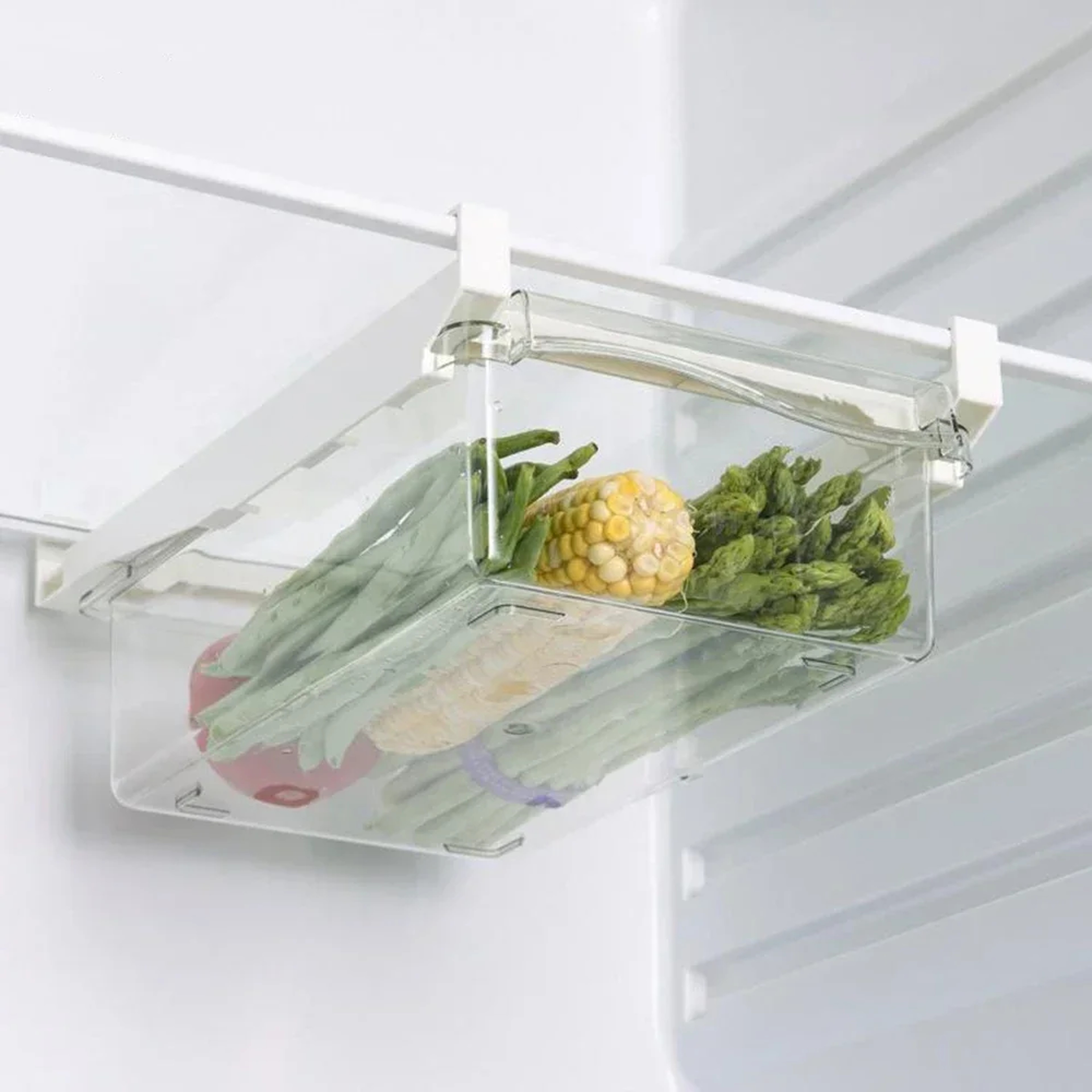 Refrigerator Storage Box Transparent Undershelf Organizer Freshkeep Fruit  Egg Drawer Box For Kitch 5