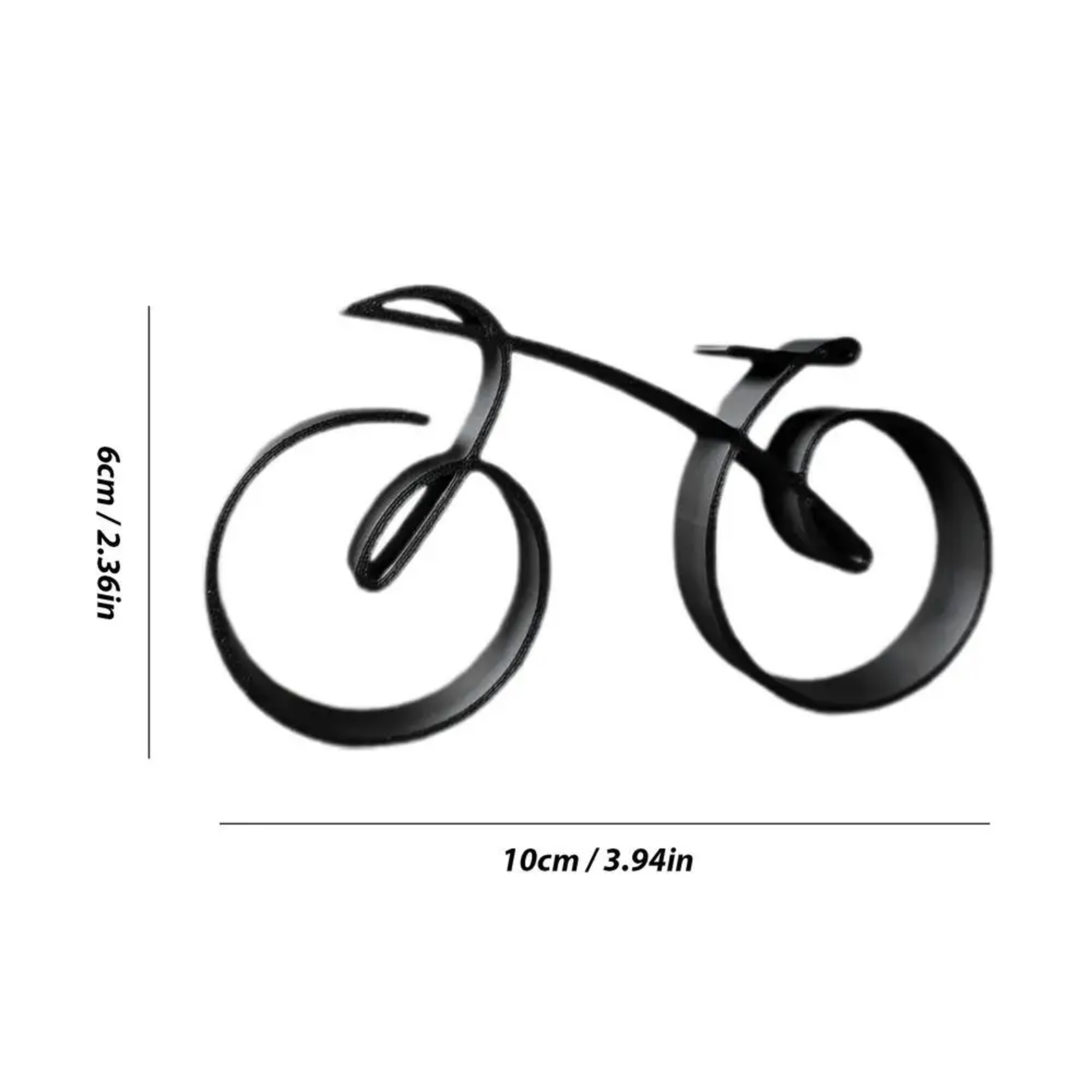 Bicycle Ornament For Office Acrylic Minimalistic Table Decoration Unique Gift 5