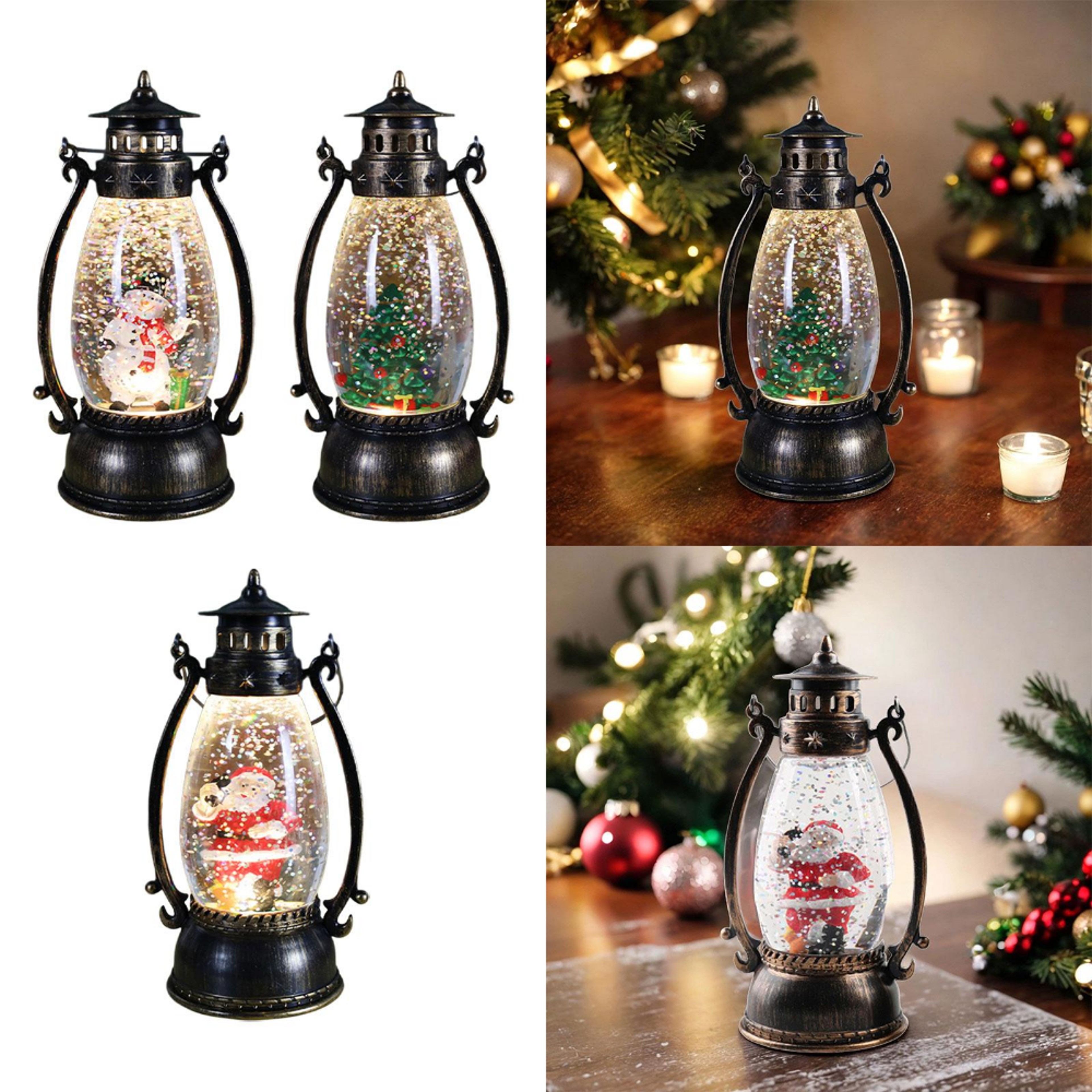 Christmas Night Lamp, Acrylic Crystal Ball Lantern Light, Kids Toy Gift, Xmas Day Party Landscape Decor – view 5
