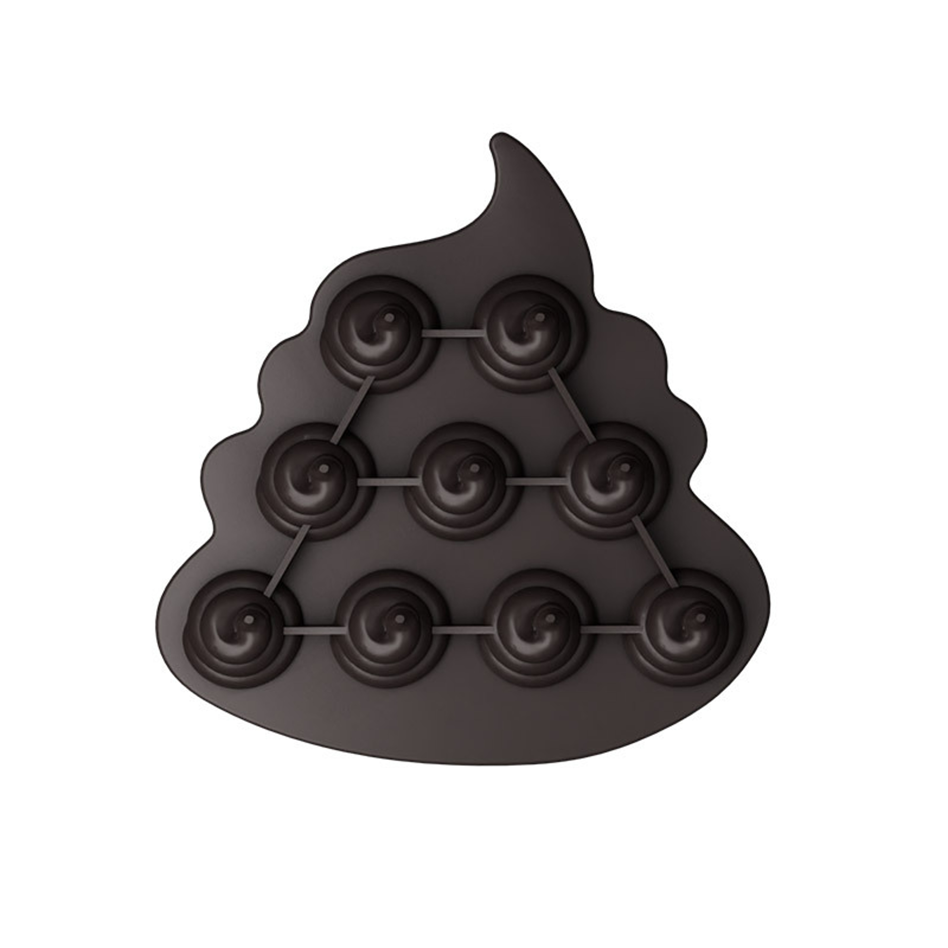 Spoof Funny Silicone Ice Cube Tray Fecal Shape Ice Mold Chocolate Confectionery Whiskey Ice Box 4