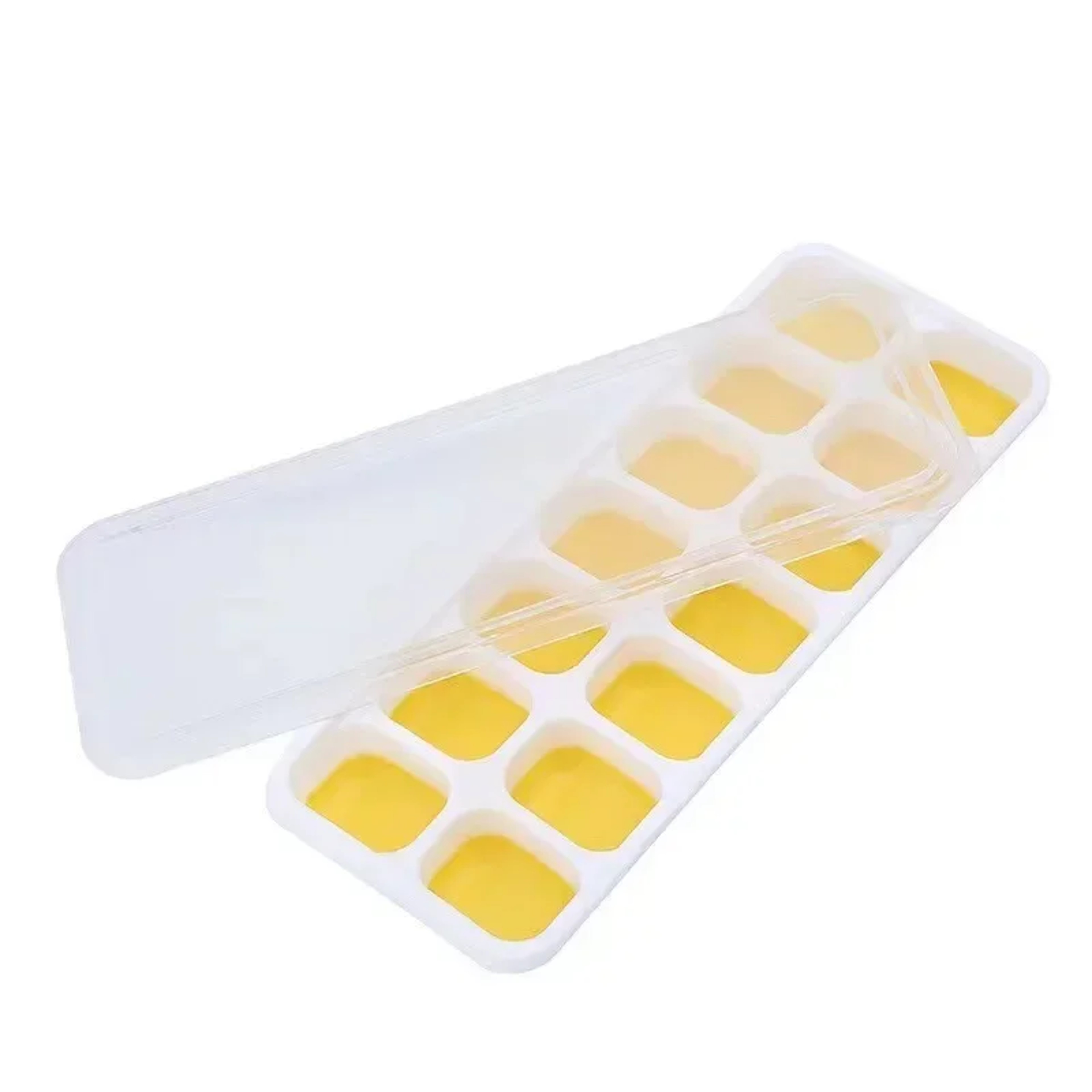 Ice Cube Tray Food Grade Reusable Square Silicone Ice Cube Tray Molds With Lid Silicone DIY Iced Bo 6