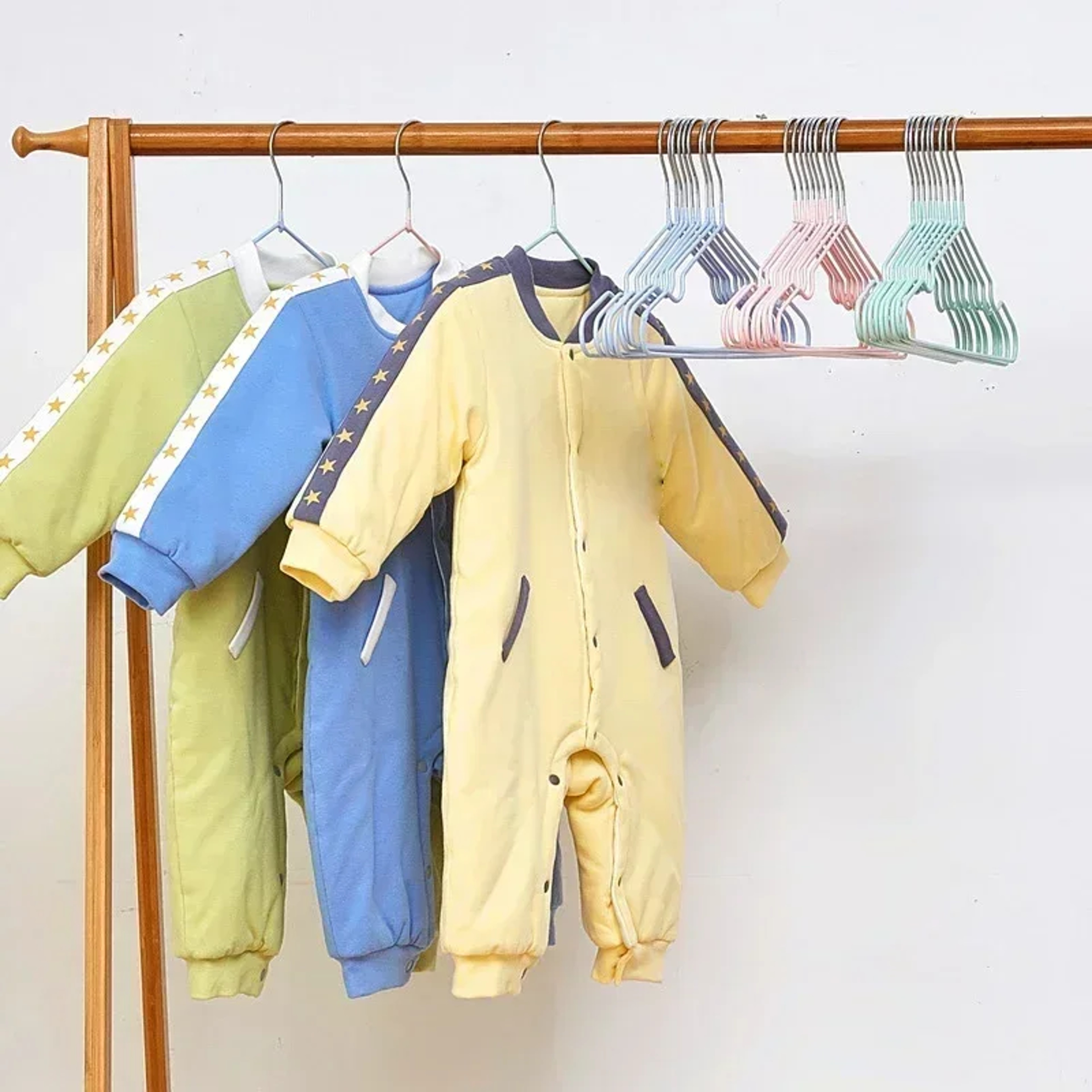 PVC Coated Metal Infant Hanger, Children's style 30cm Non-slip Rubber Hanger, Dormitory Home Clothes Hanger Organization – view 2