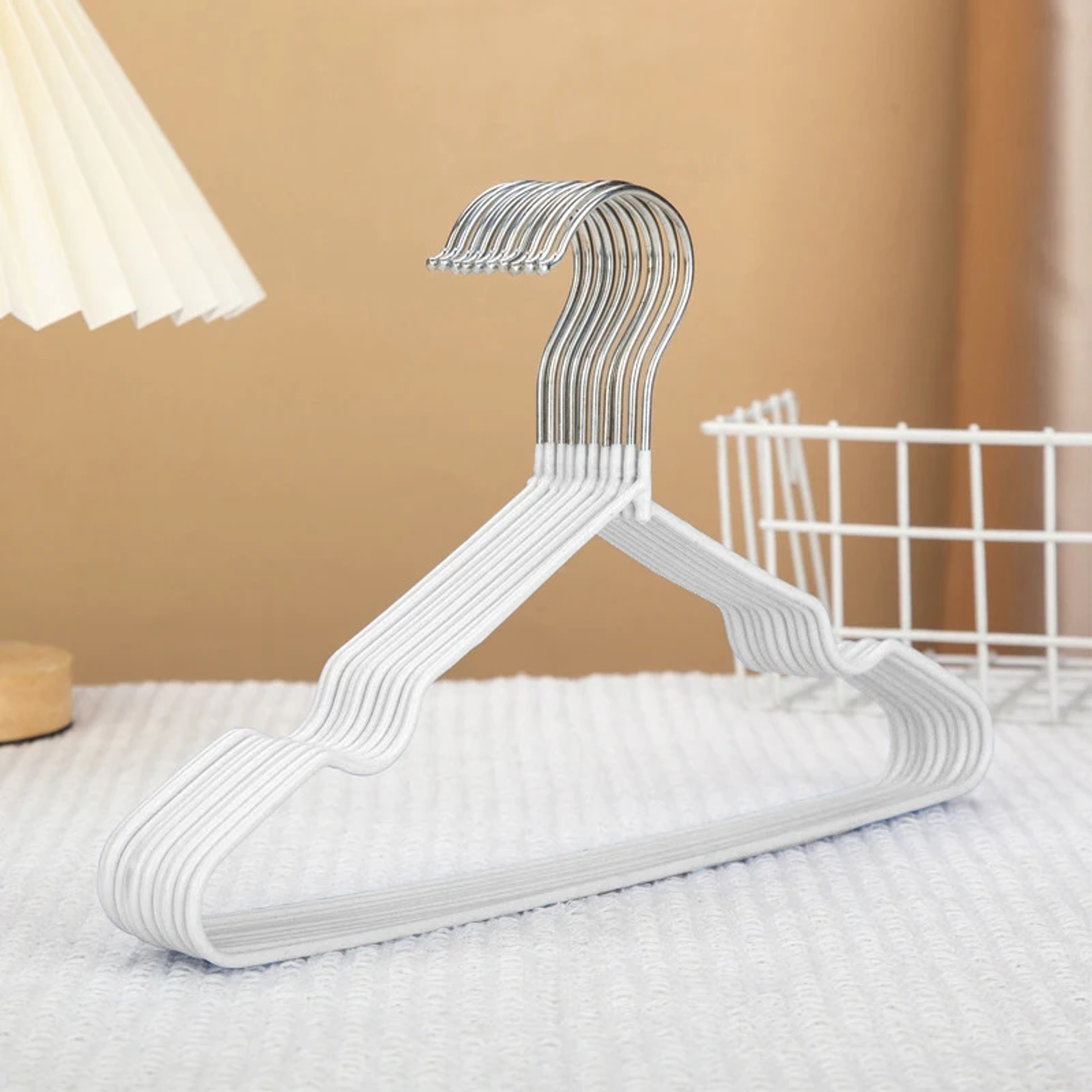 PVC Coated Metal Infant Hanger, Children's style 30cm Non-slip Rubber Hanger, Dormitory Home Clothes Hanger Organization – view 9