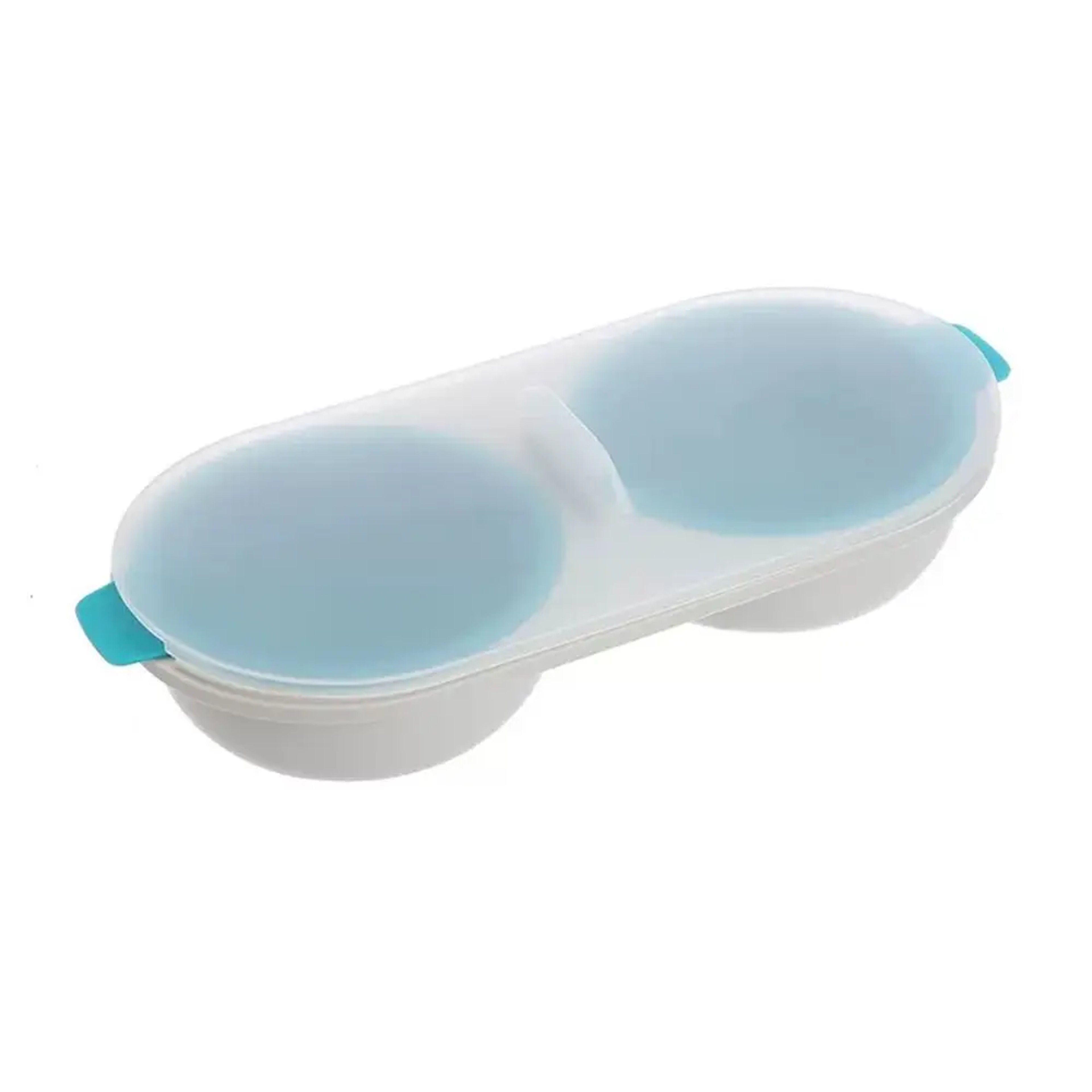Clear Water Lotus Egg Maker, Microwave Eggs Poacher, Double-Cup Egg Boiler, Kitchen Gadget – view 8