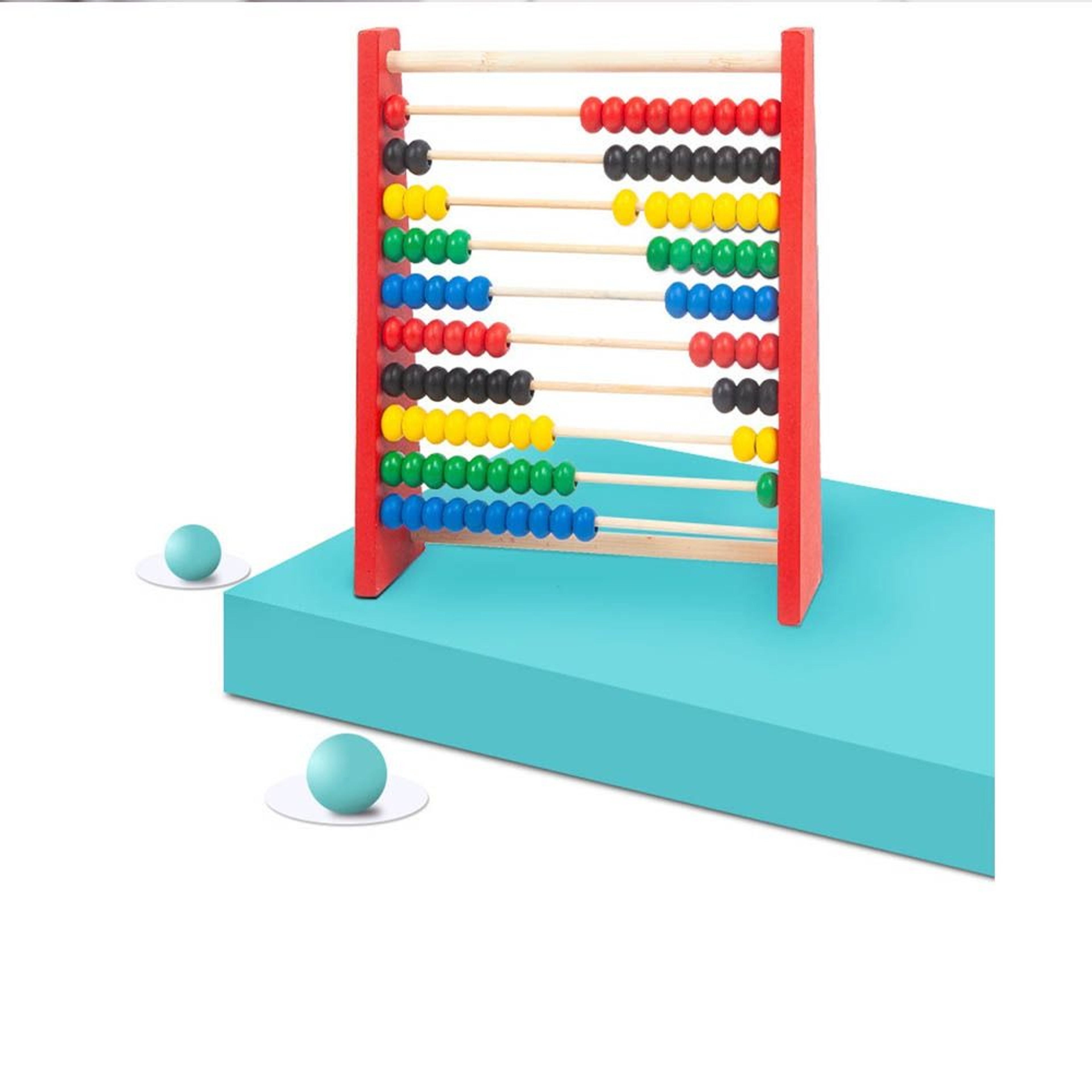 Montessori Toy Mini Children Toys Wooden Abacus For Kids Colorful Beads Intelligence Development Ed 3