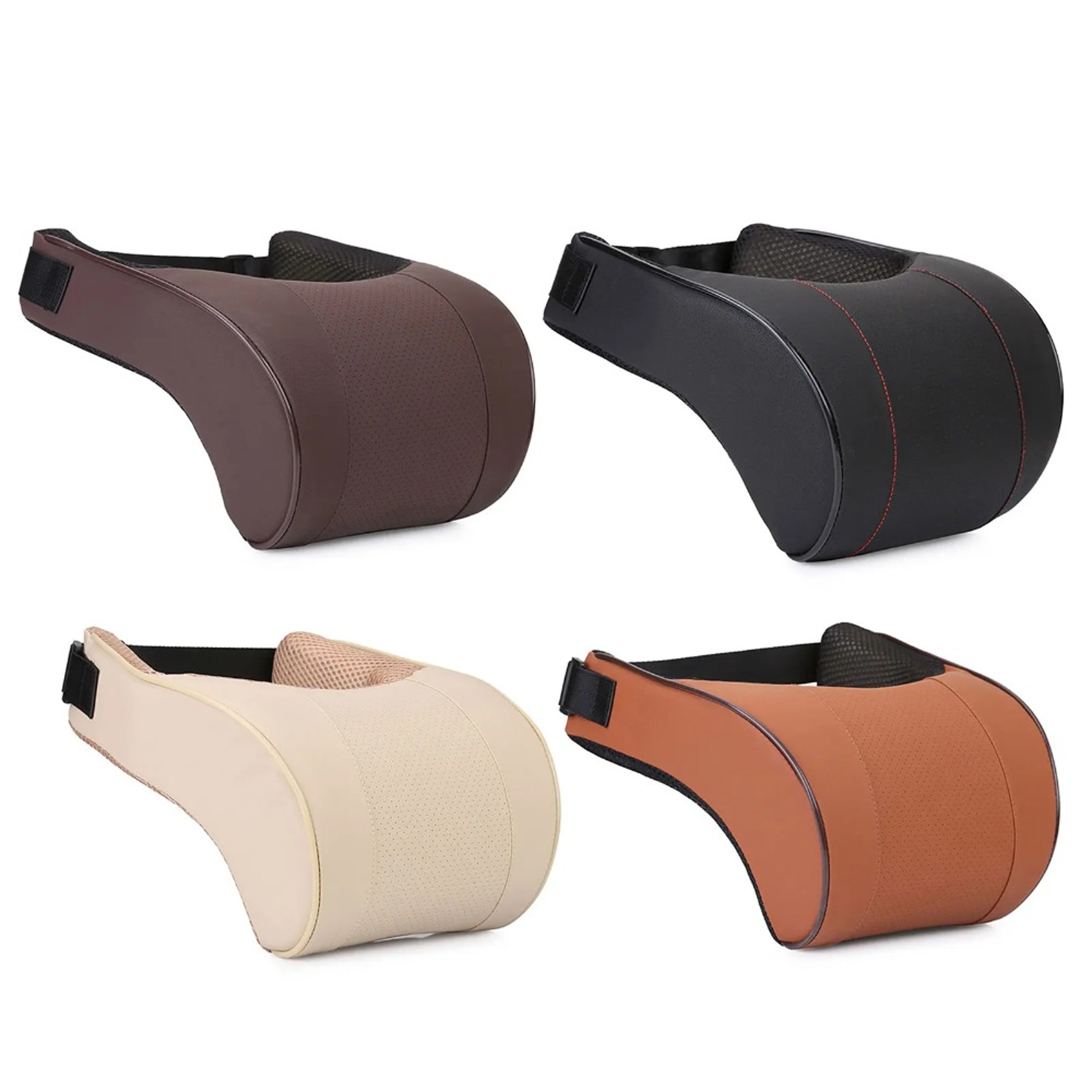 PU Leather Headrest Cushion For Comfortable Driving Memory Foam Car Neck Pillow Seat Headrest Pad F 4